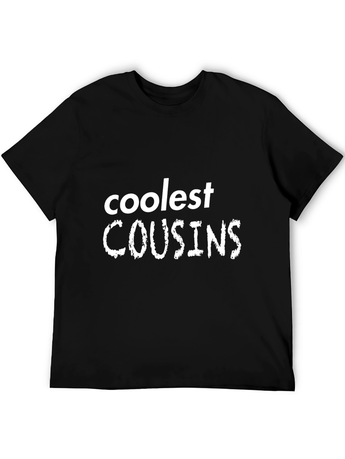 Coolest Cousins T-Shirt - Black Crew Neck Tee