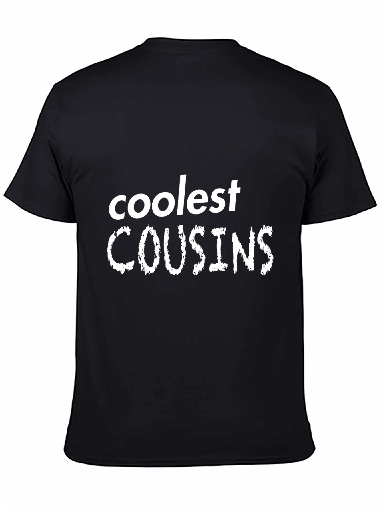 Coolest Cousins T-Shirt - Black Crew Neck Tee