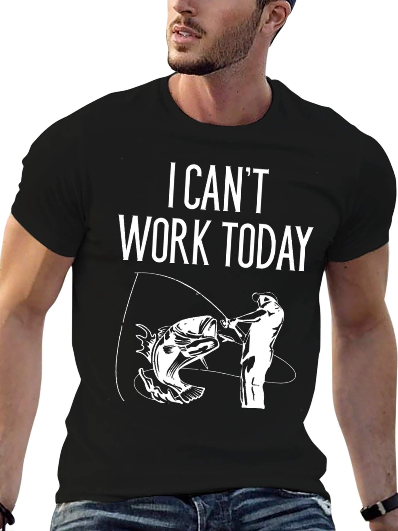 I Cant Work Today Fishing T-Shirt