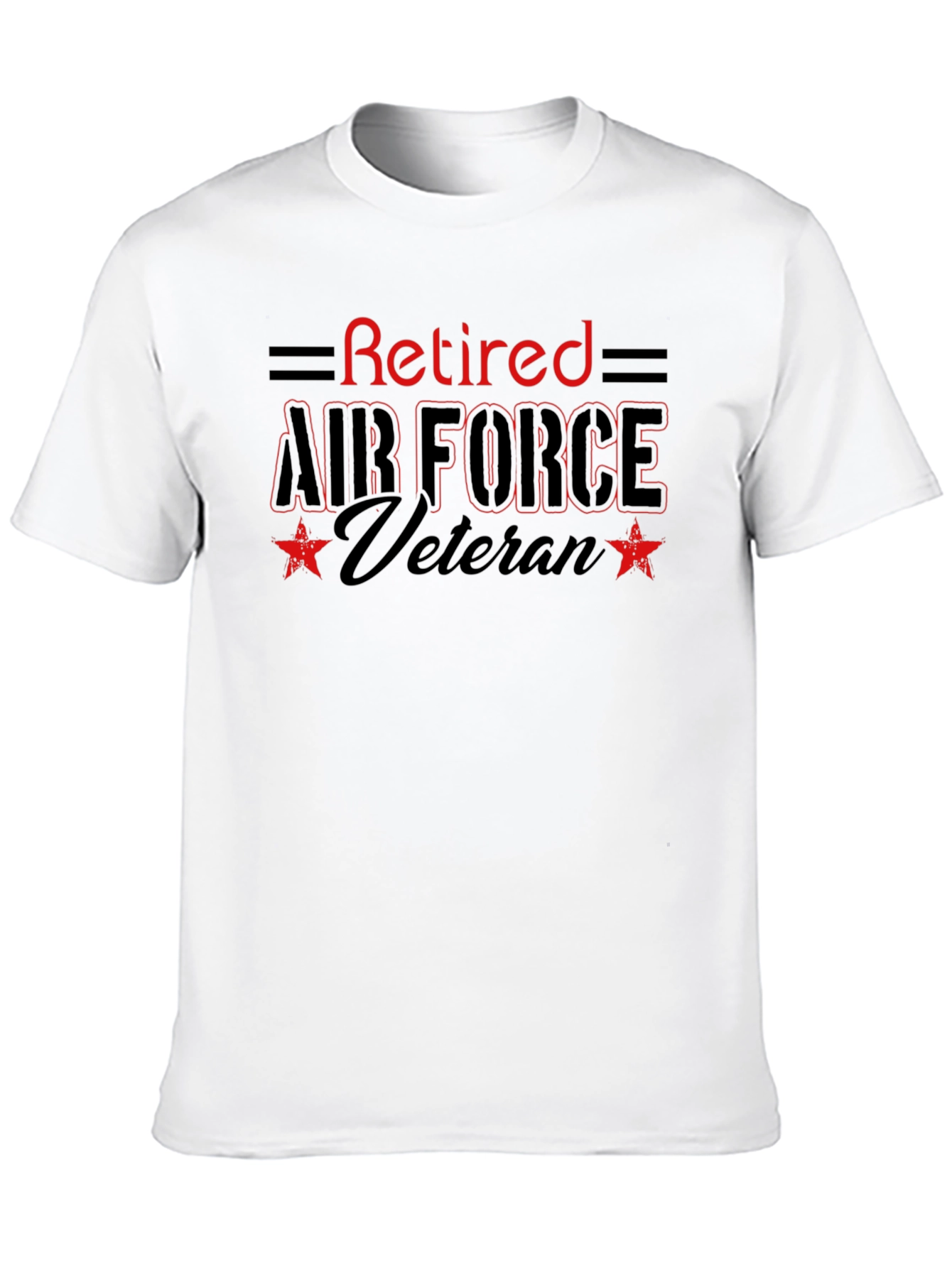 Retired Air Force Veteran Graphic T-Shirt