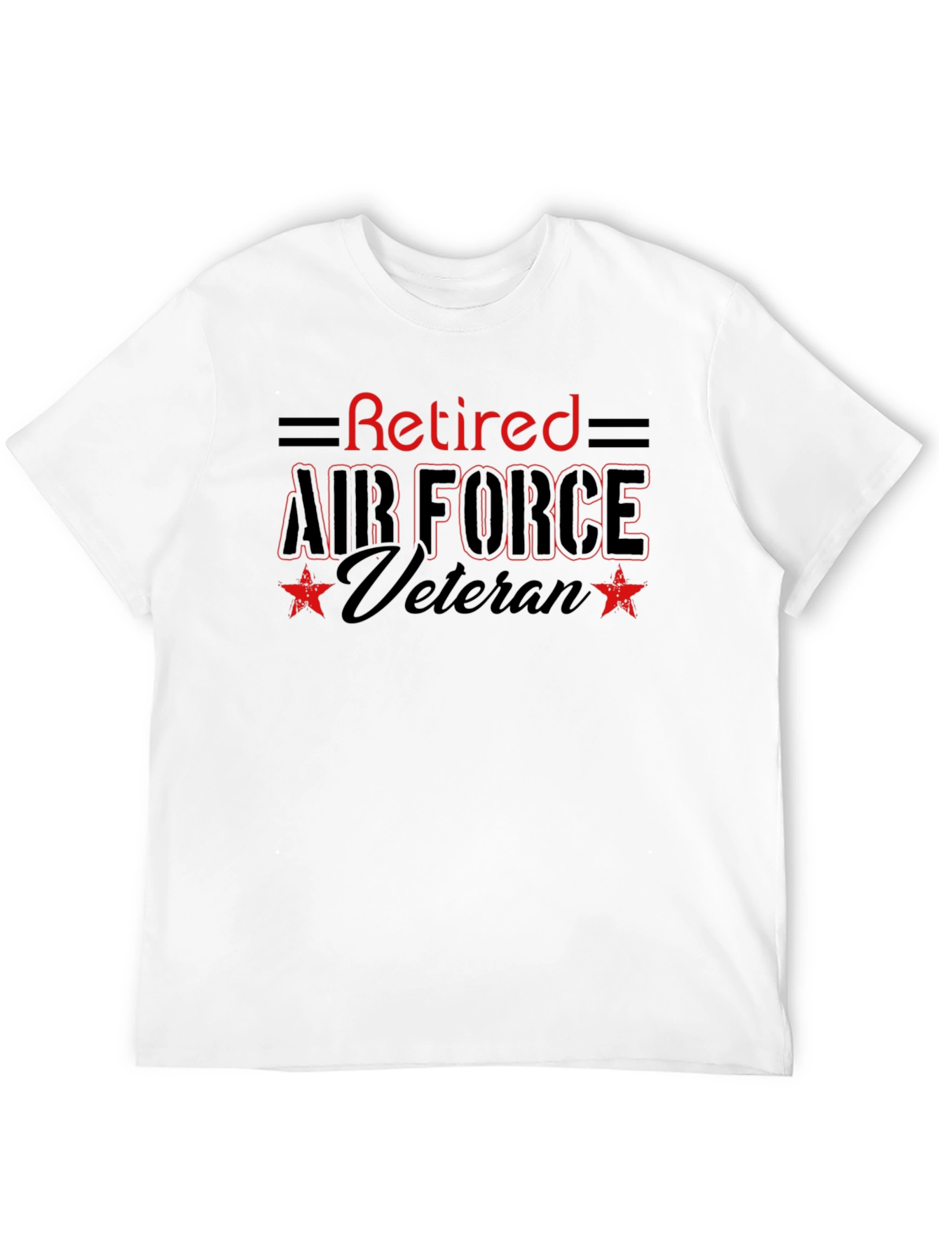 Retired Air Force Veteran Graphic T-Shirt
