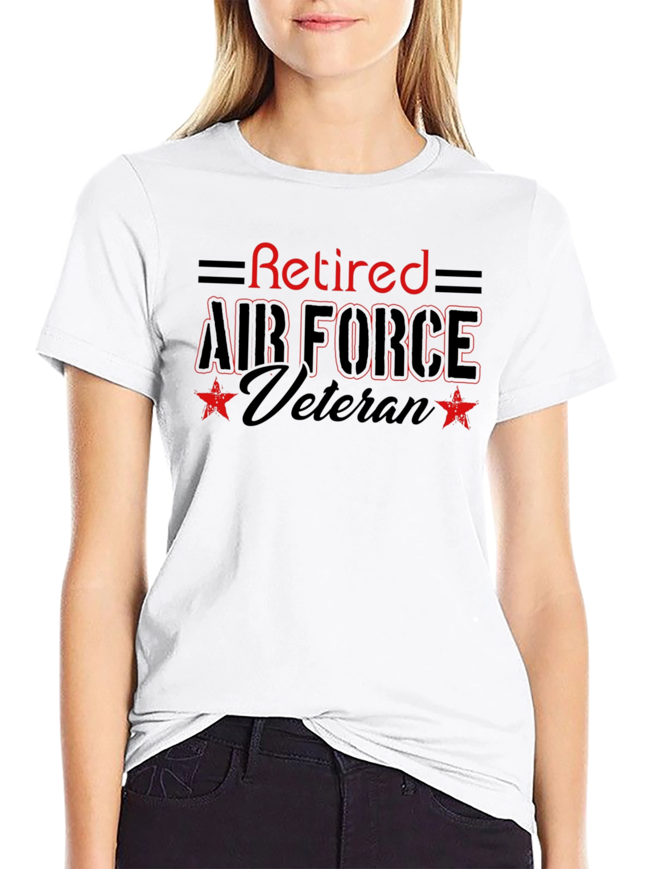 Retired Air Force Veteran Graphic T-Shirt