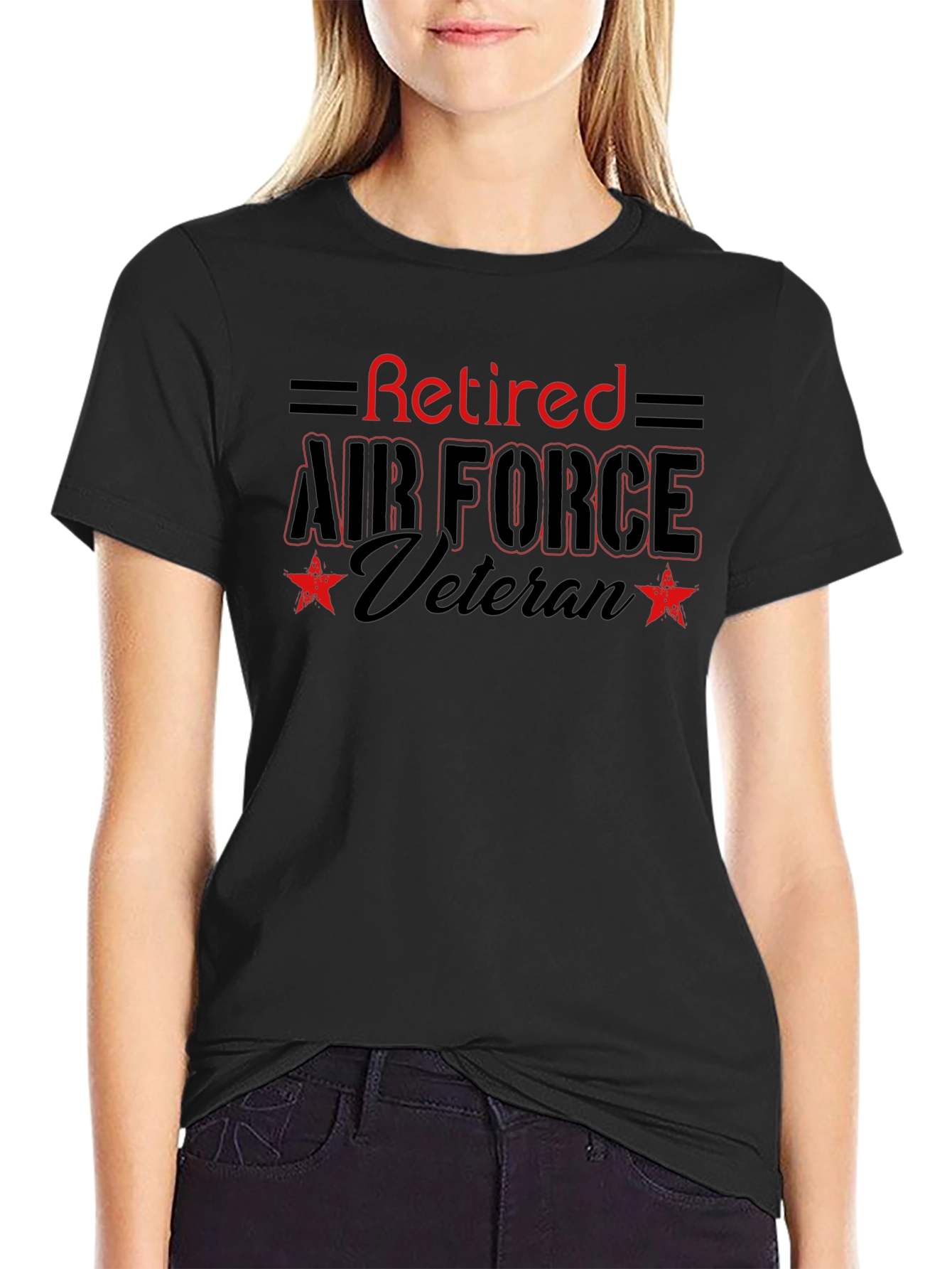 Retired Air Force Veteran Graphic T-Shirt