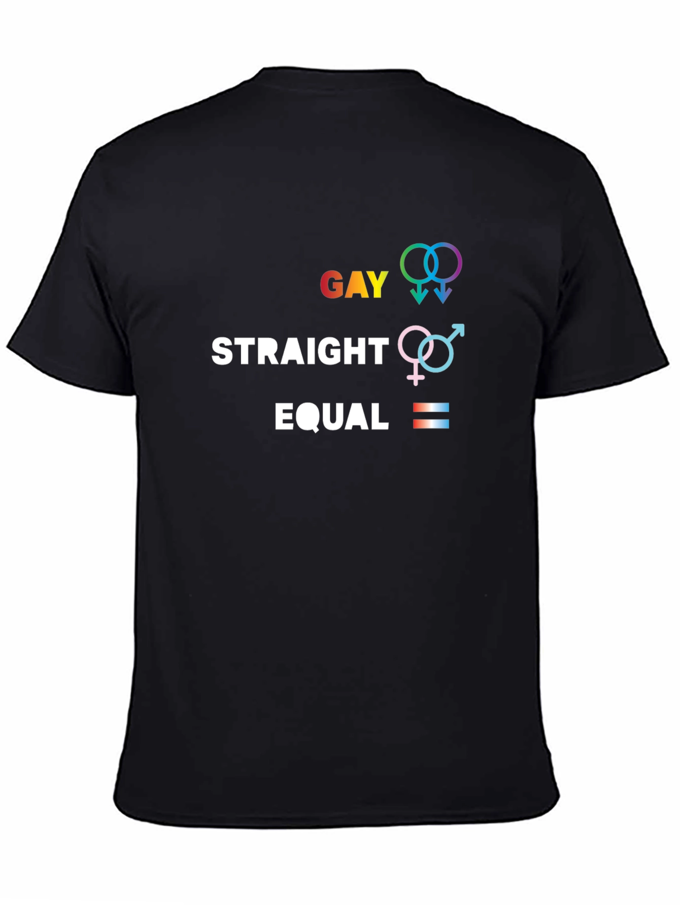 Gay Straight Equal T-Shirt - Equality Pride