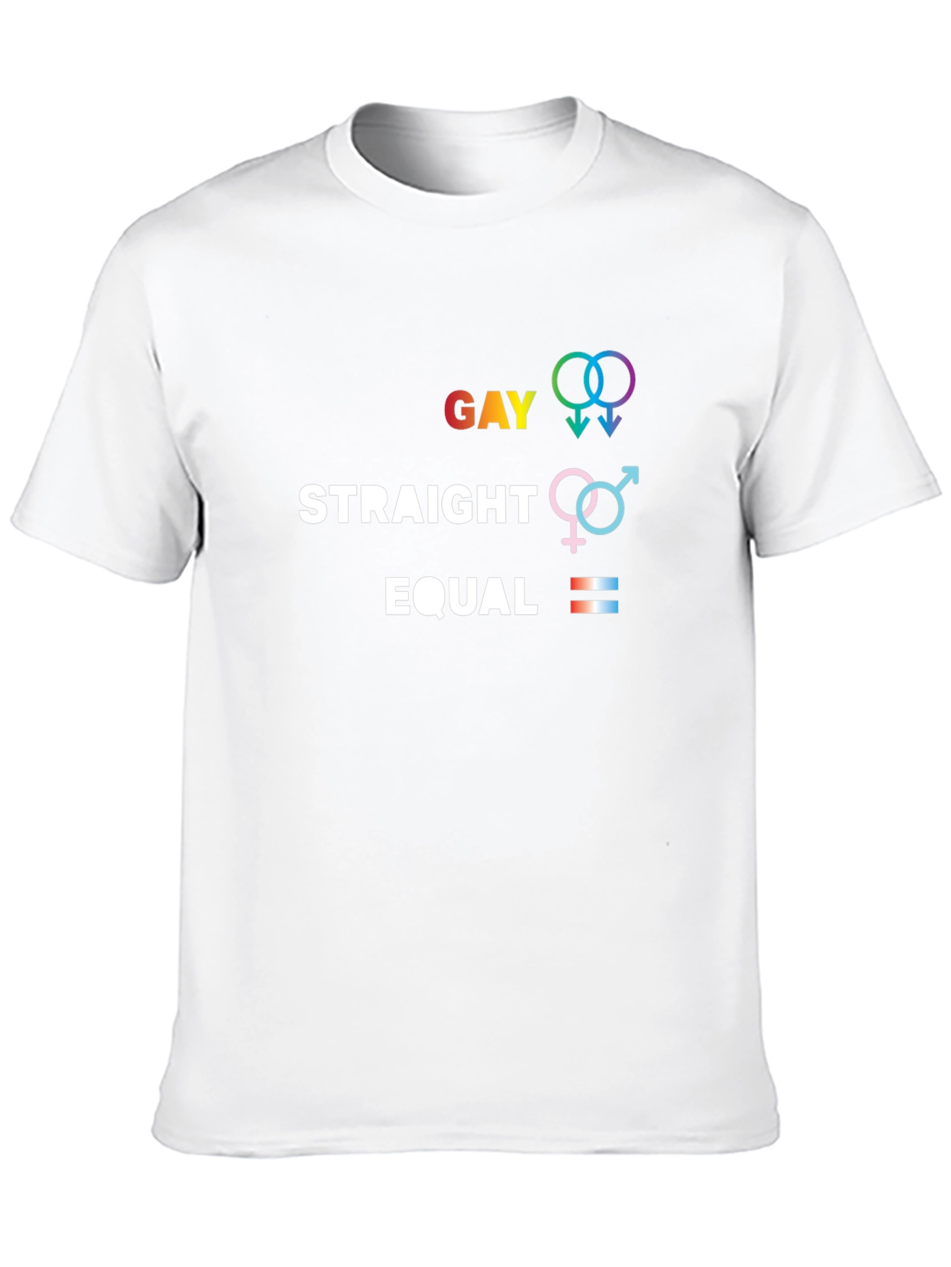 Gay Straight Equal T-Shirt - Equality Pride