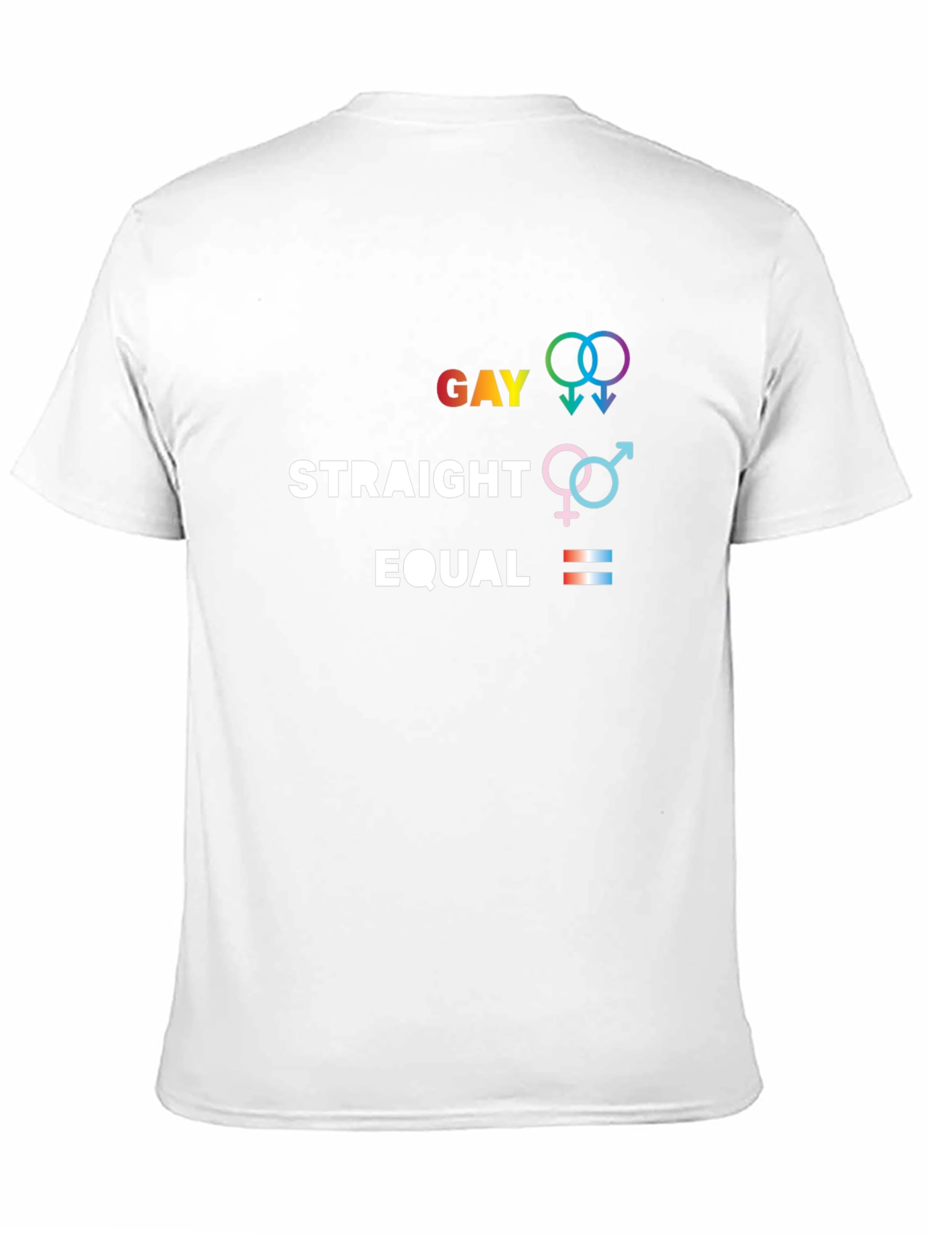 Gay Straight Equal T-Shirt - Equality Pride