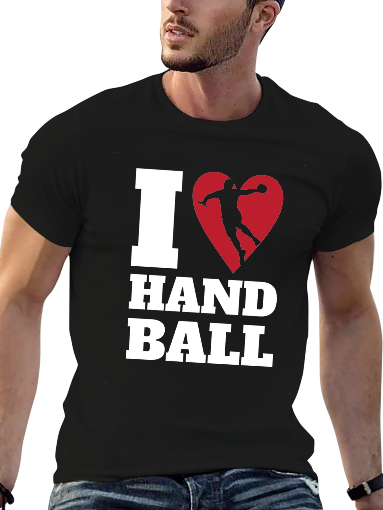 I Heart Handball T-Shirt - Black