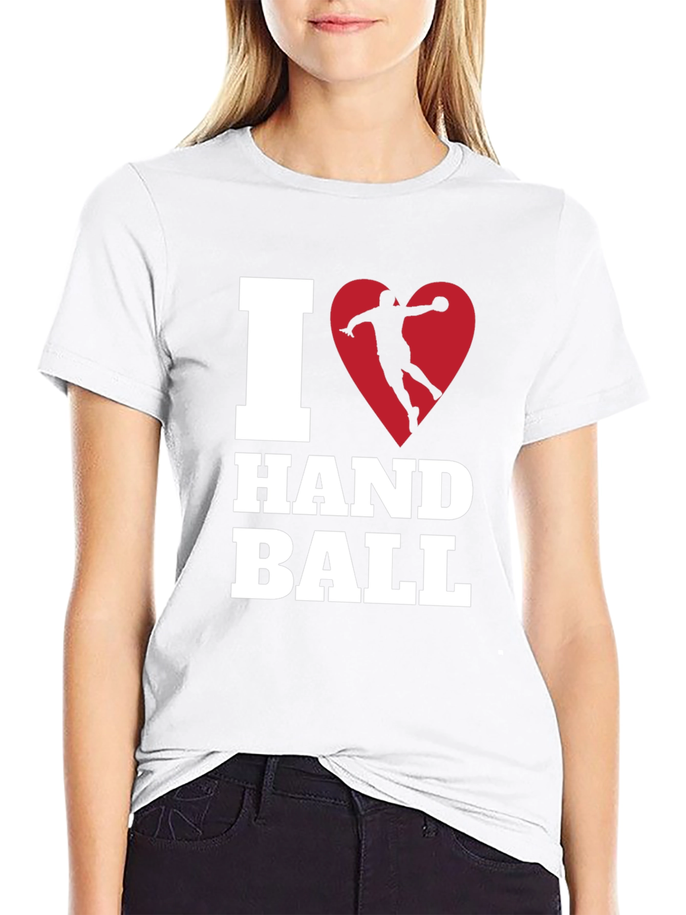 I Heart Handball T-Shirt - Black