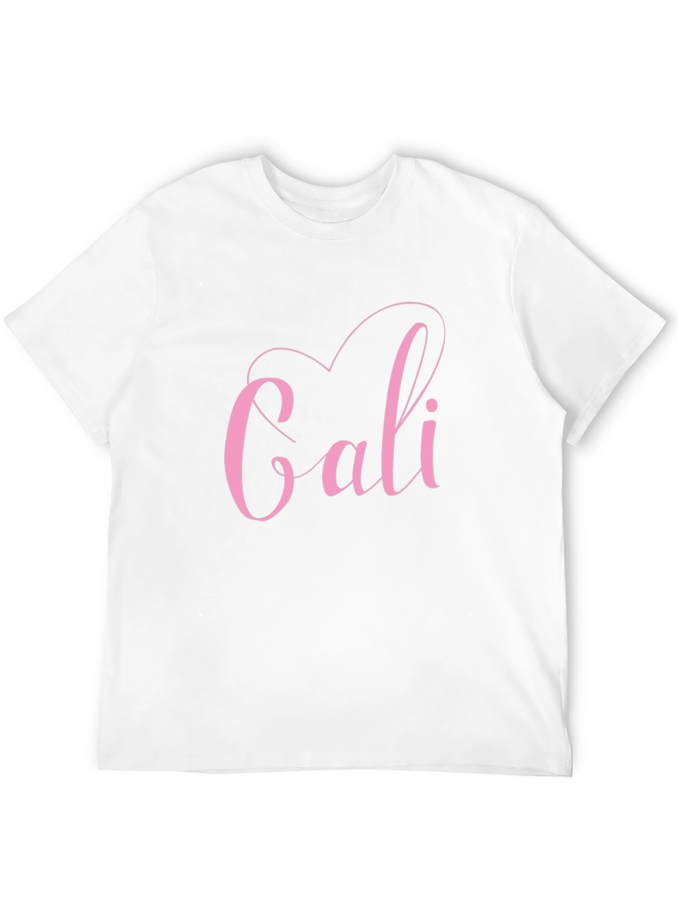 Stylish Cali Heart Graphic Tee - Trendy Black T-Shirt