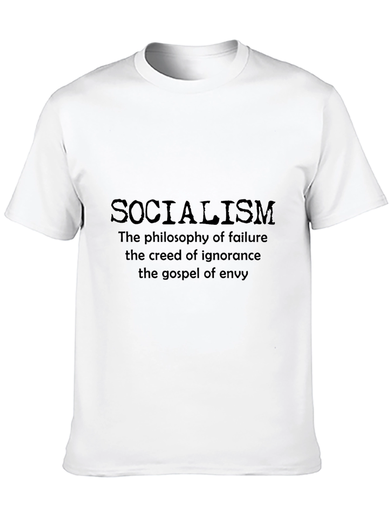 Socialism Anti-Leftist Black T-Shirt