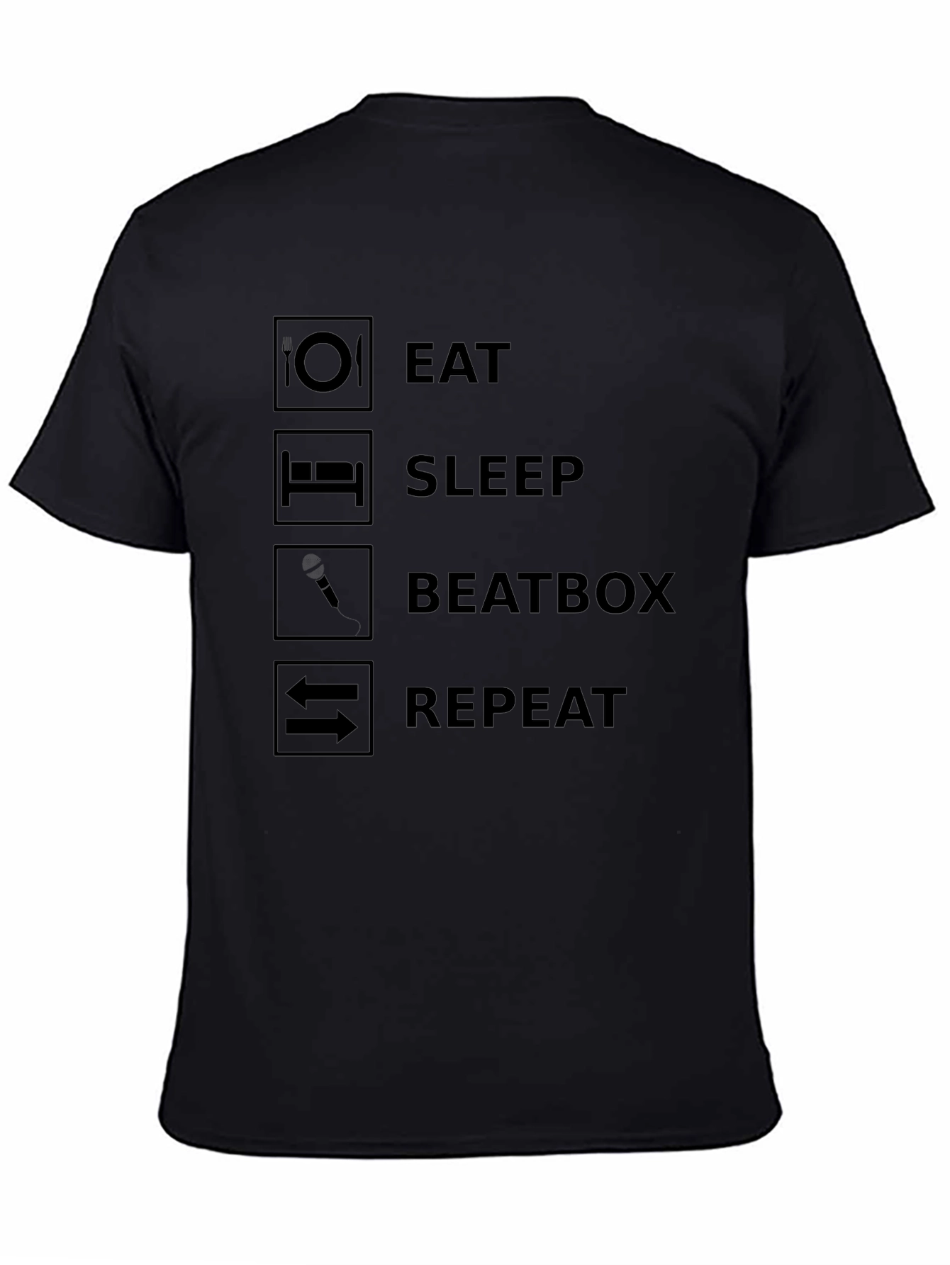 Eat Sleep Beatbox Repeat Graphic Tee