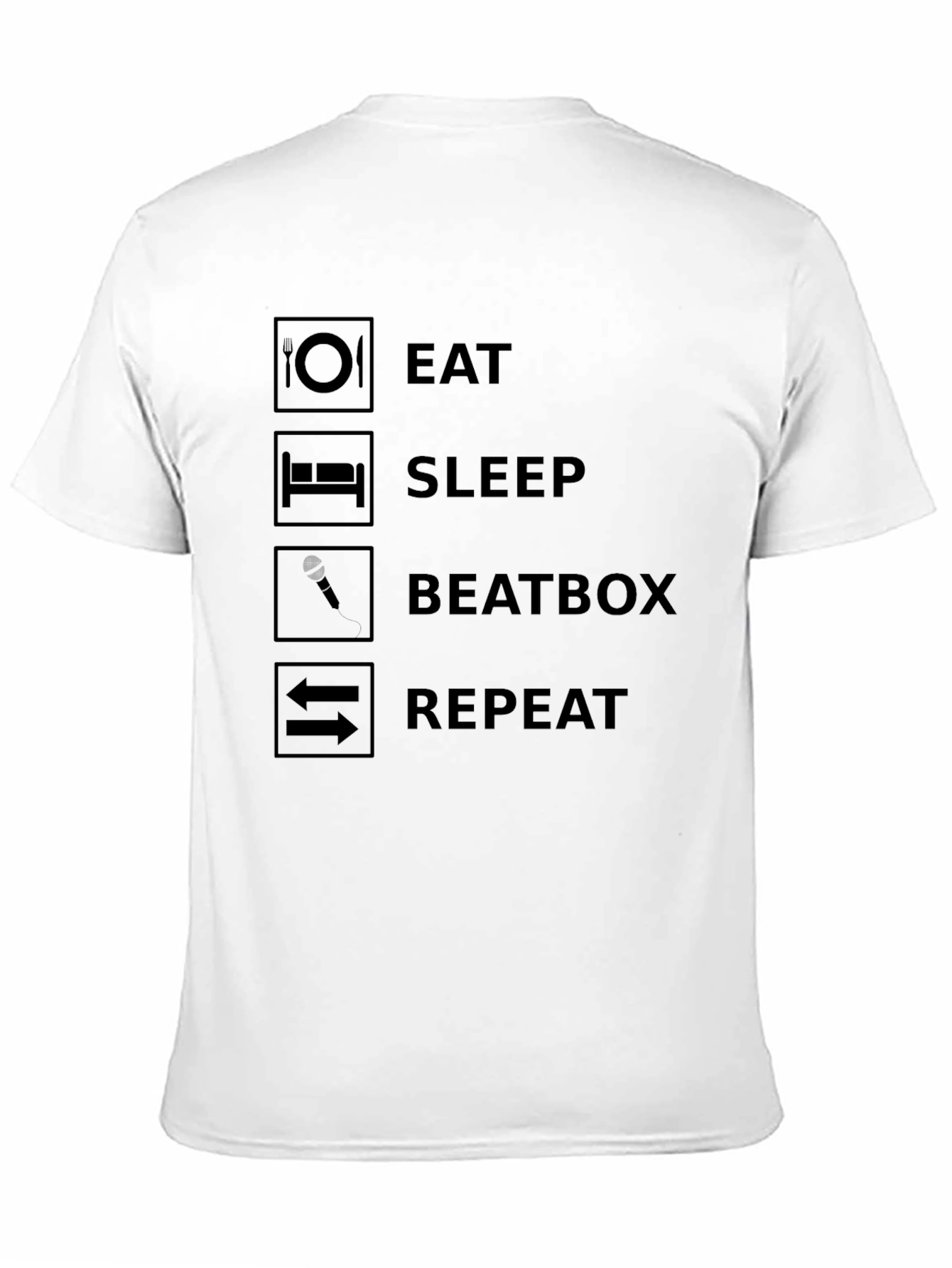 Eat Sleep Beatbox Repeat Graphic Tee