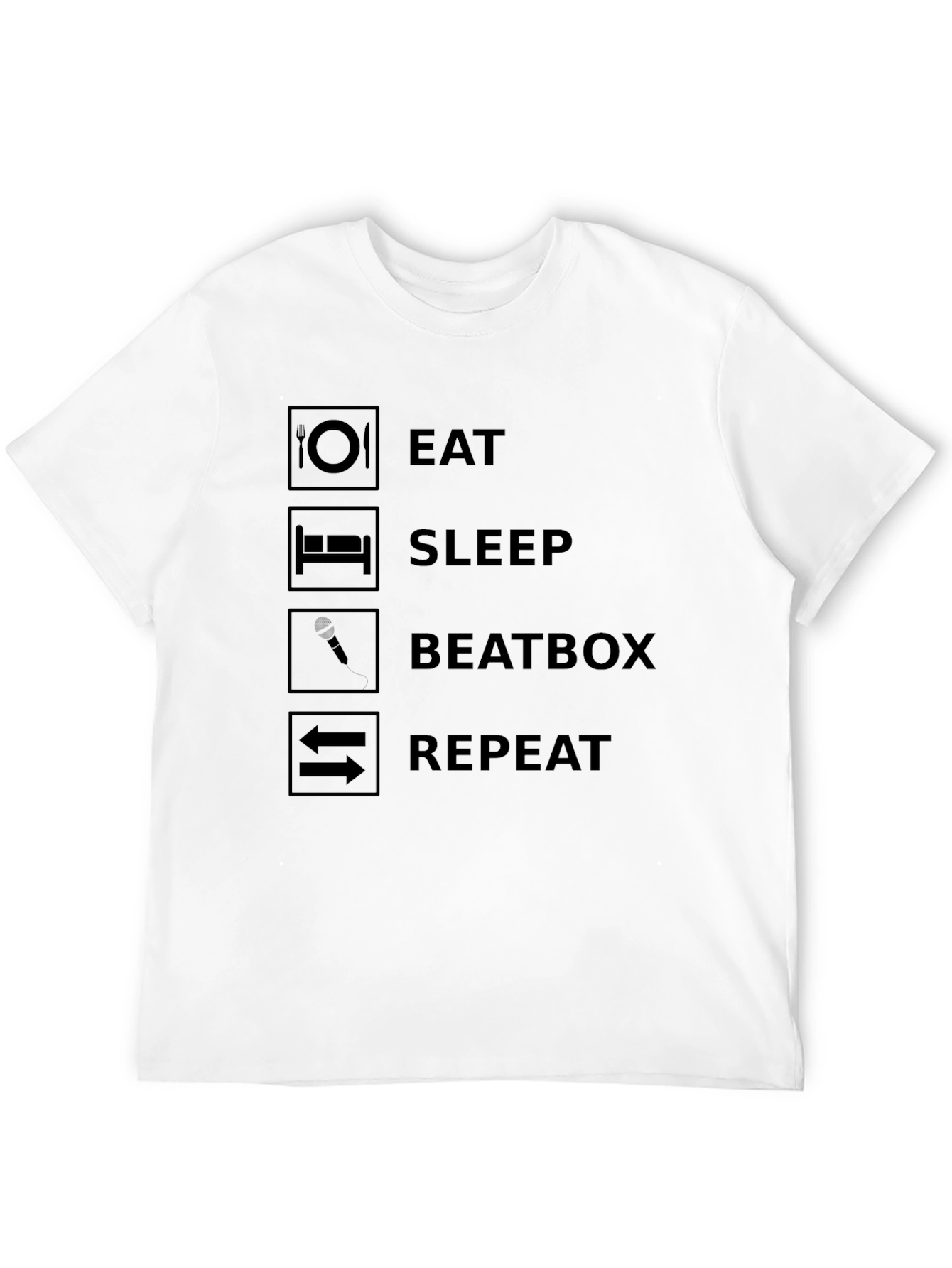 Eat Sleep Beatbox Repeat Graphic Tee