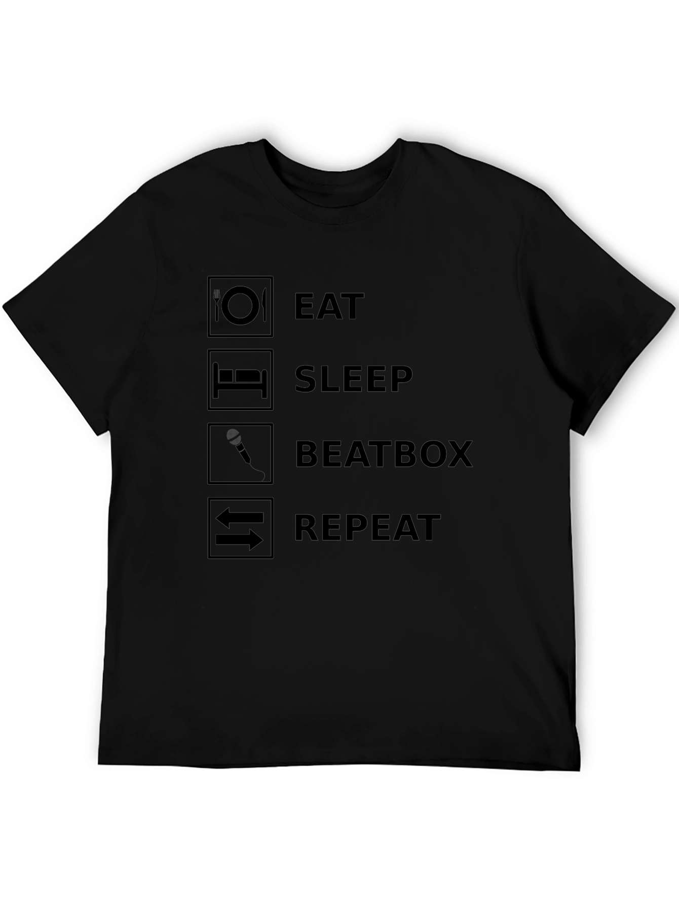 Eat Sleep Beatbox Repeat Graphic Tee