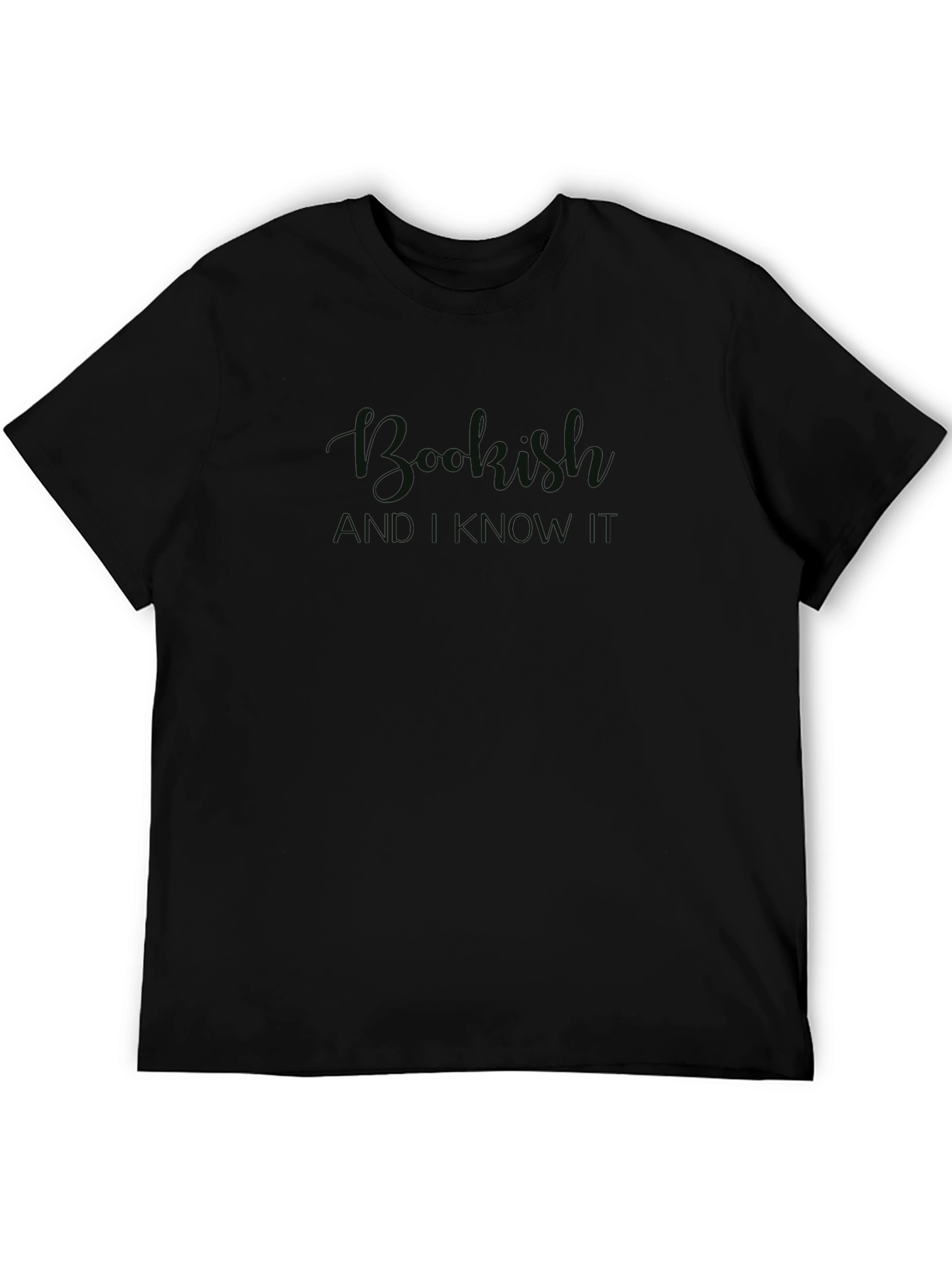 Bookish and I Know It Black T-Shirt