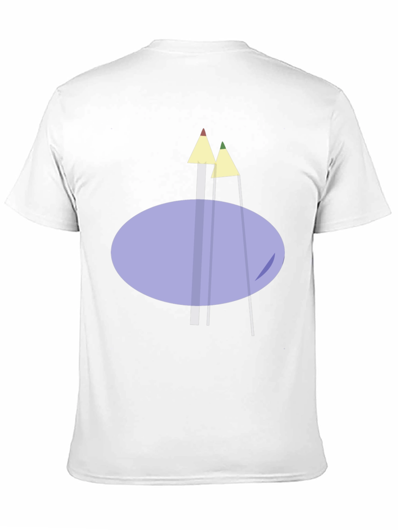 Modern Graphic T-Shirt - Abstract Pencil Design