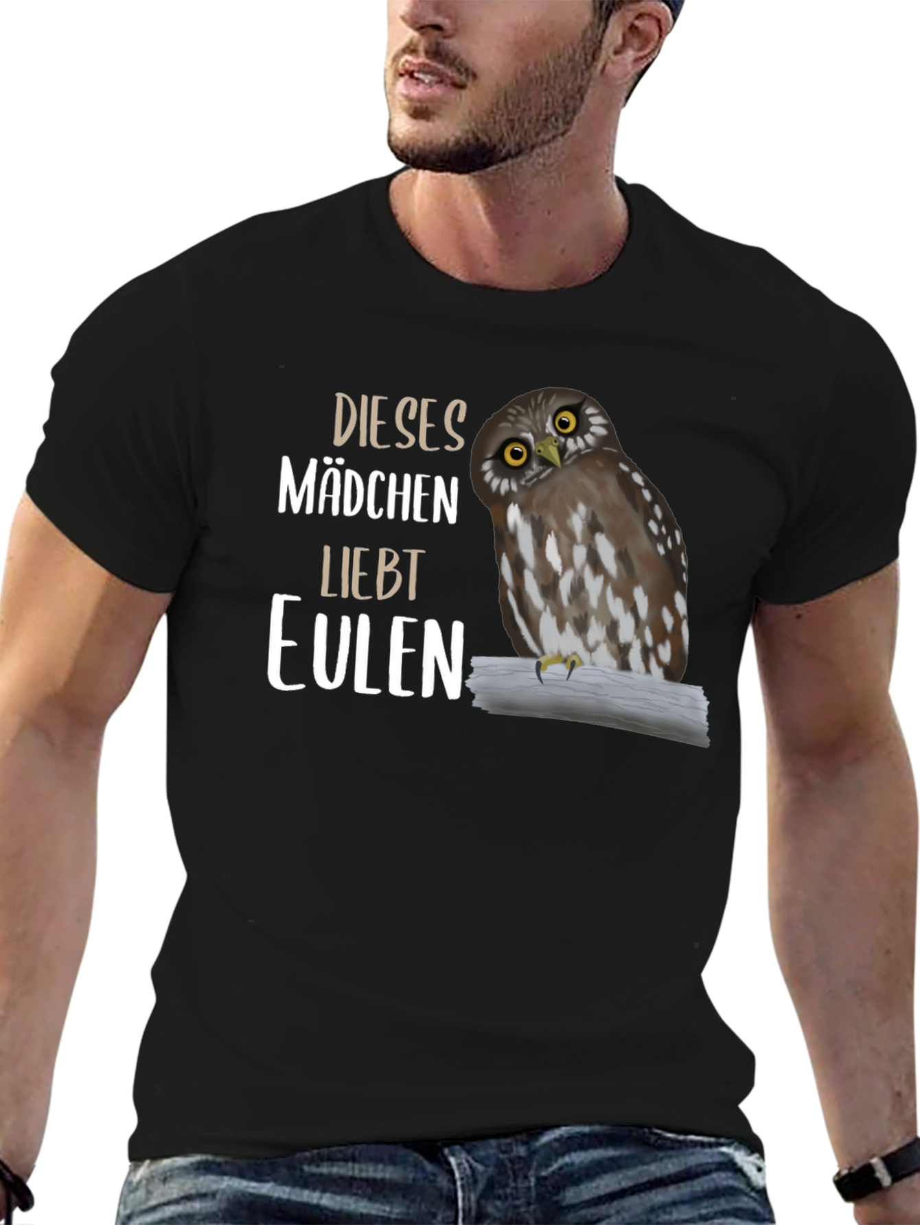 Owl Lover T-Shirt - Dieses Madchen Liebt Eulen