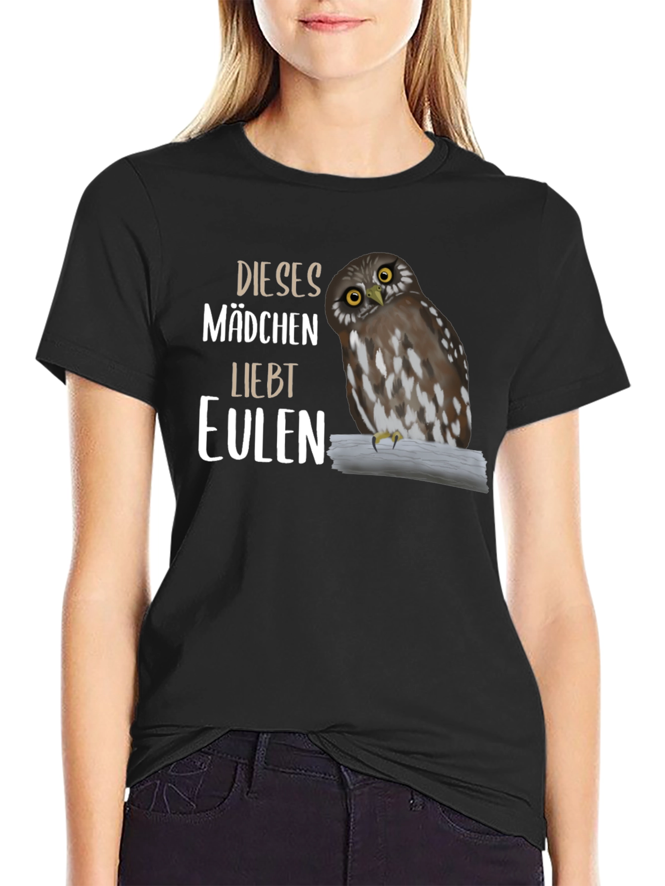 Owl Lover T-Shirt - Dieses Madchen Liebt Eulen
