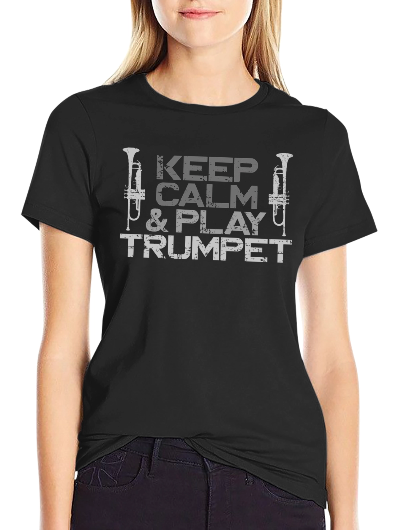 Keep Calm & Play Trumpet Graphic Tee