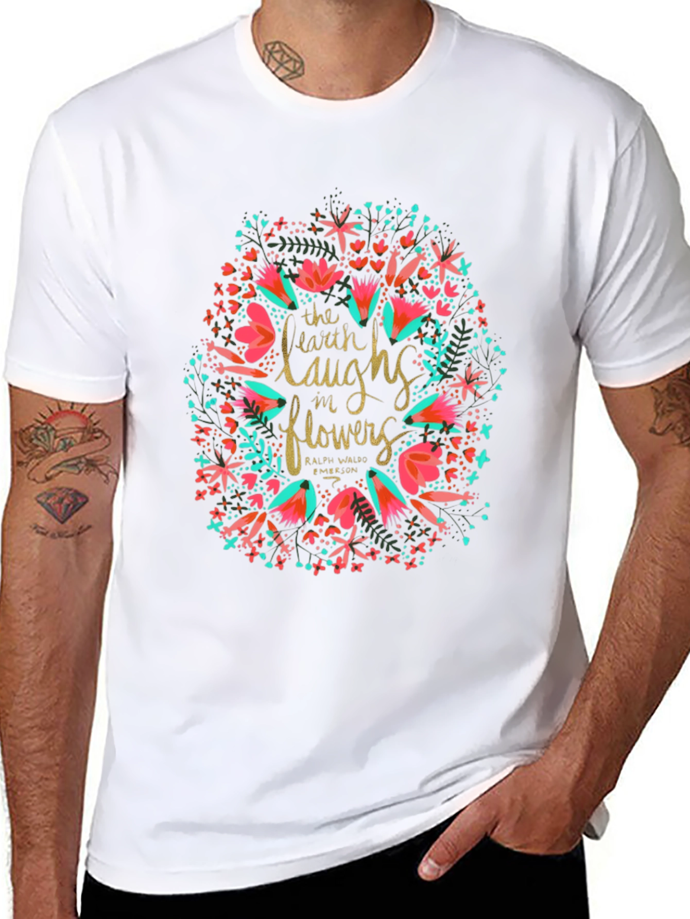 Earth Laughs in Flowers Graphic T-Shirt