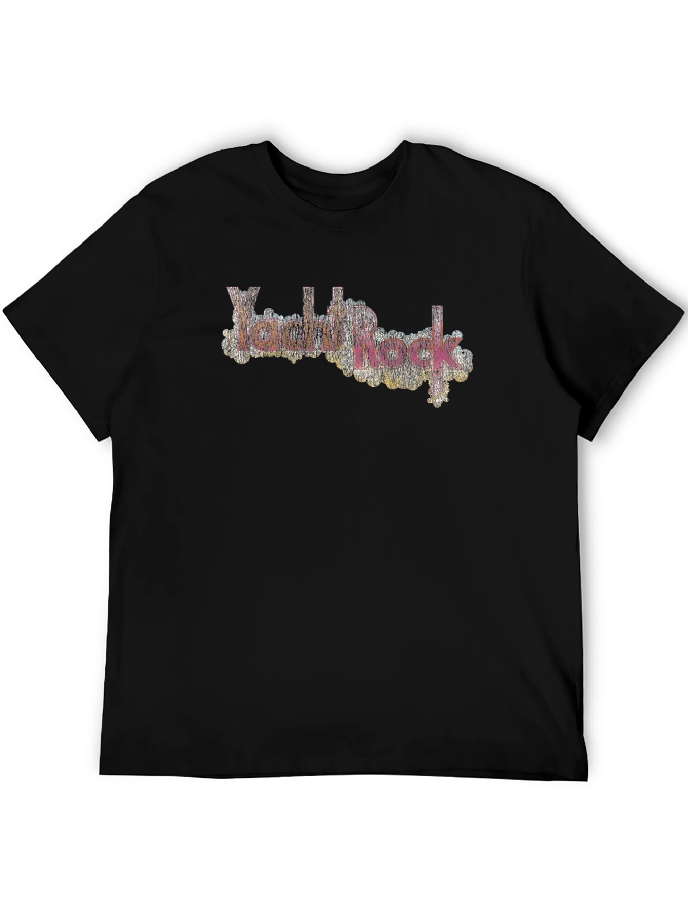 Retro Yacht Rock T-Shirt - Black Crew Neck Tee