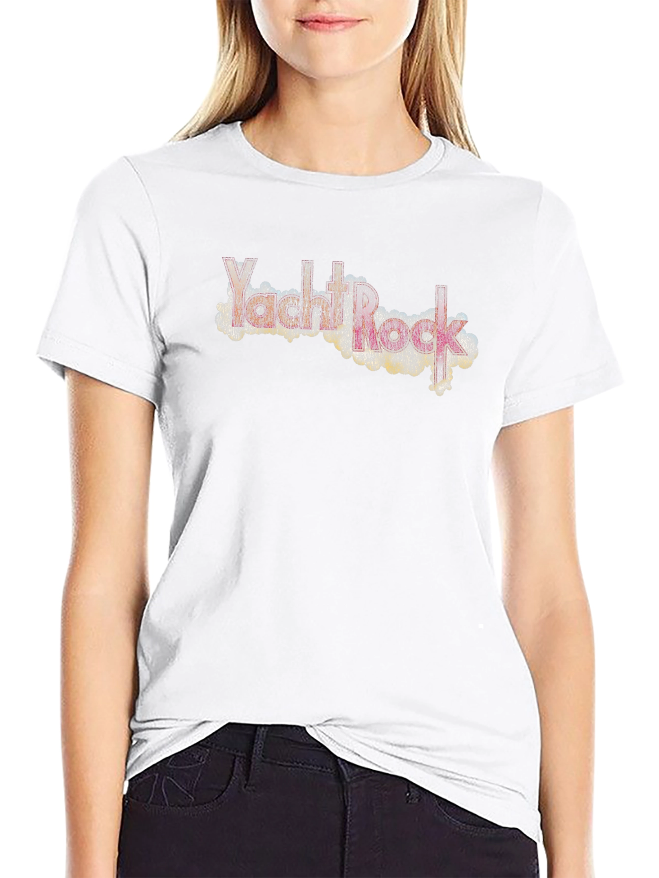 Retro Yacht Rock T-Shirt - Black Crew Neck Tee
