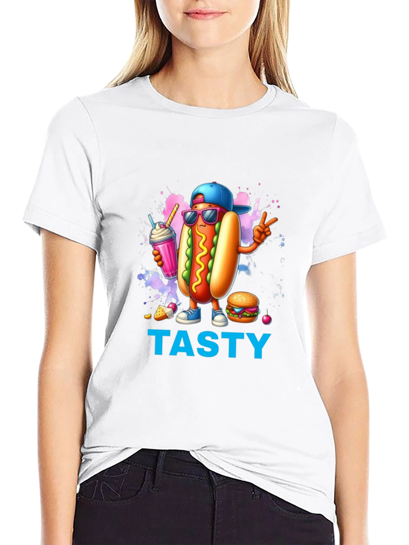 Tasty Hot Dog T-Shirt - Fun Foodie Fashion