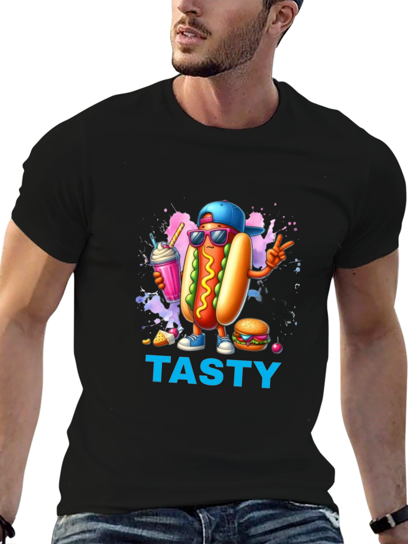 Tasty Hot Dog T-Shirt - Fun Foodie Fashion