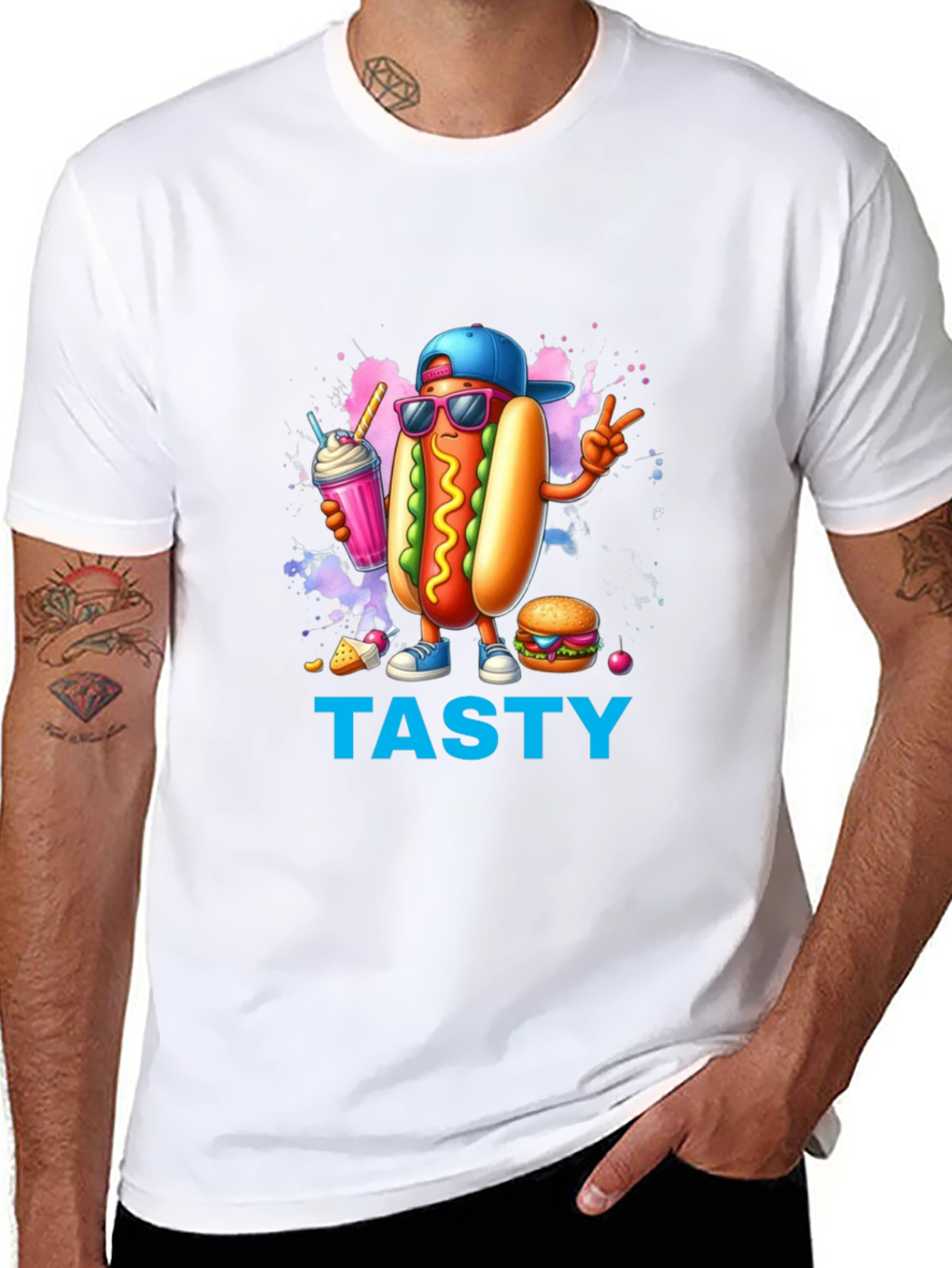 Tasty Hot Dog T-Shirt - Fun Foodie Fashion