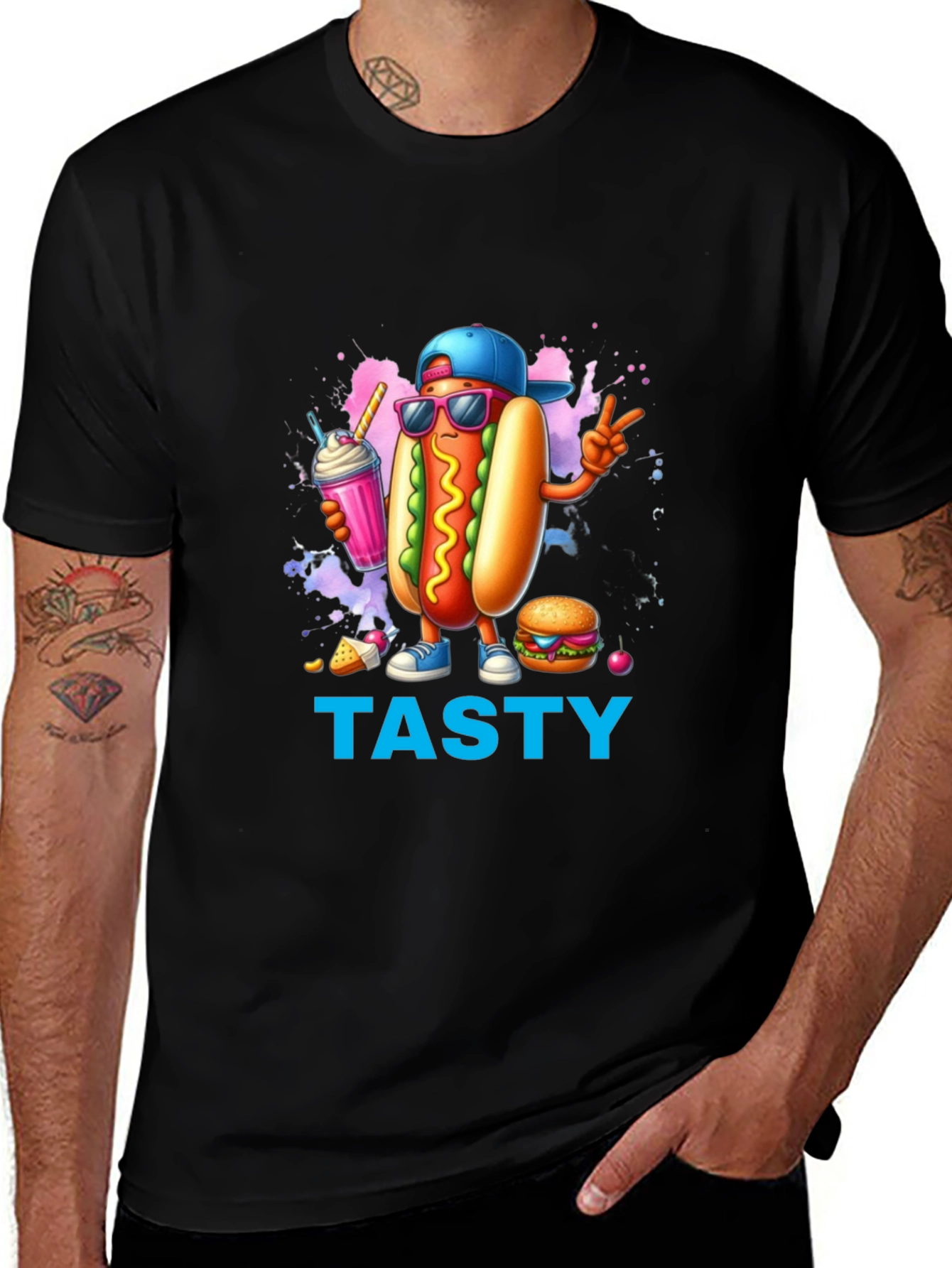 Tasty Hot Dog T-Shirt - Fun Foodie Fashion