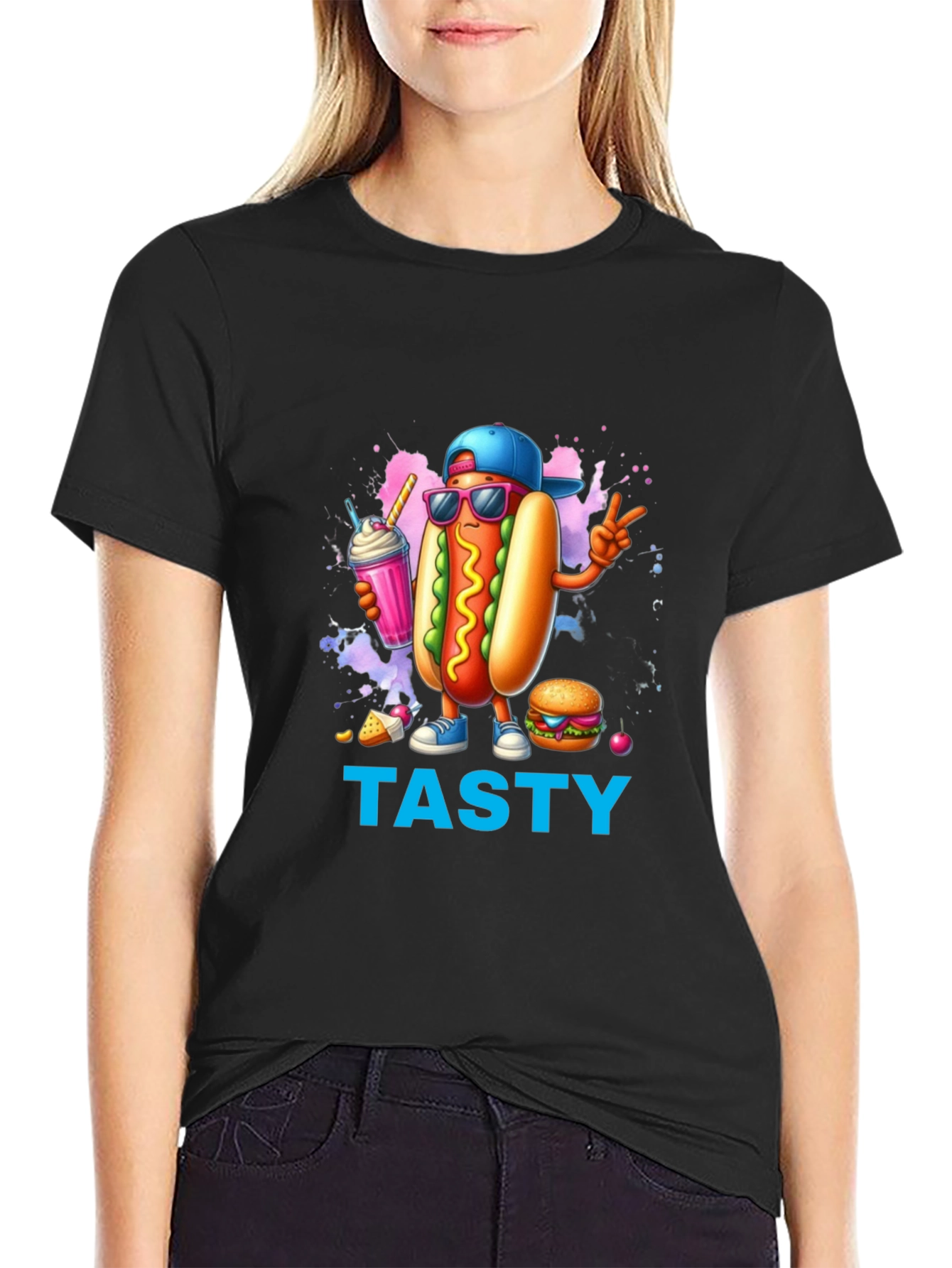 Tasty Hot Dog T-Shirt - Fun Foodie Fashion
