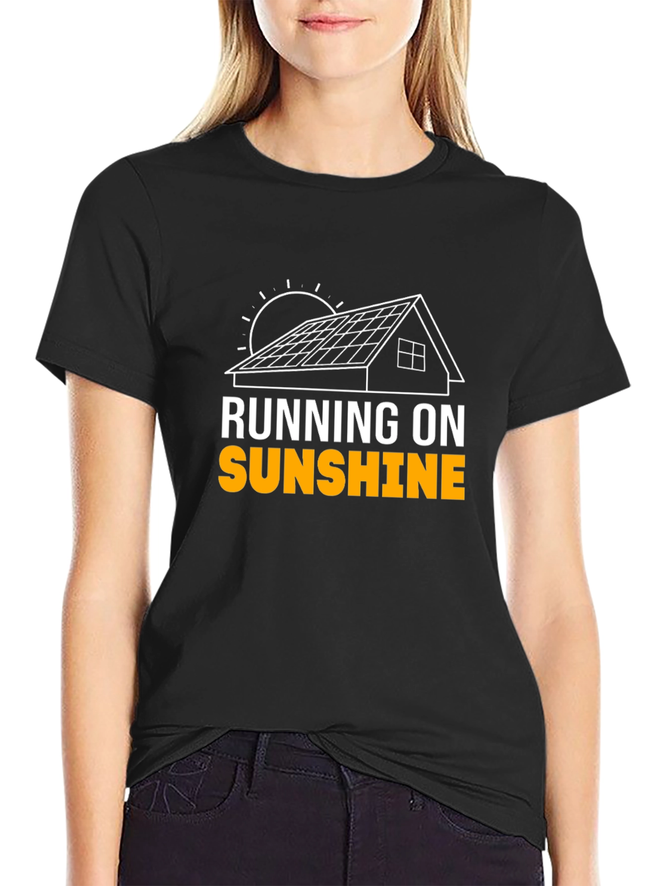Running on Sunshine T-Shirt - Solar Power Graphic Tee