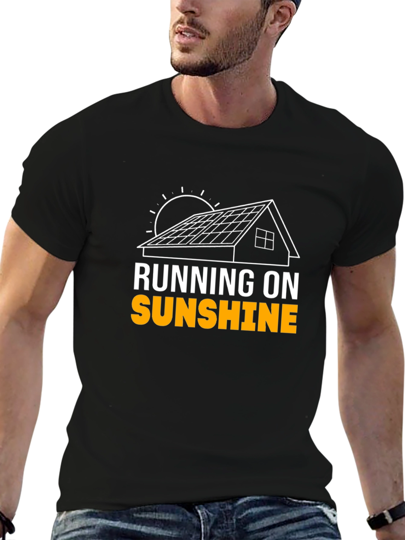 Running on Sunshine T-Shirt - Solar Power Graphic Tee
