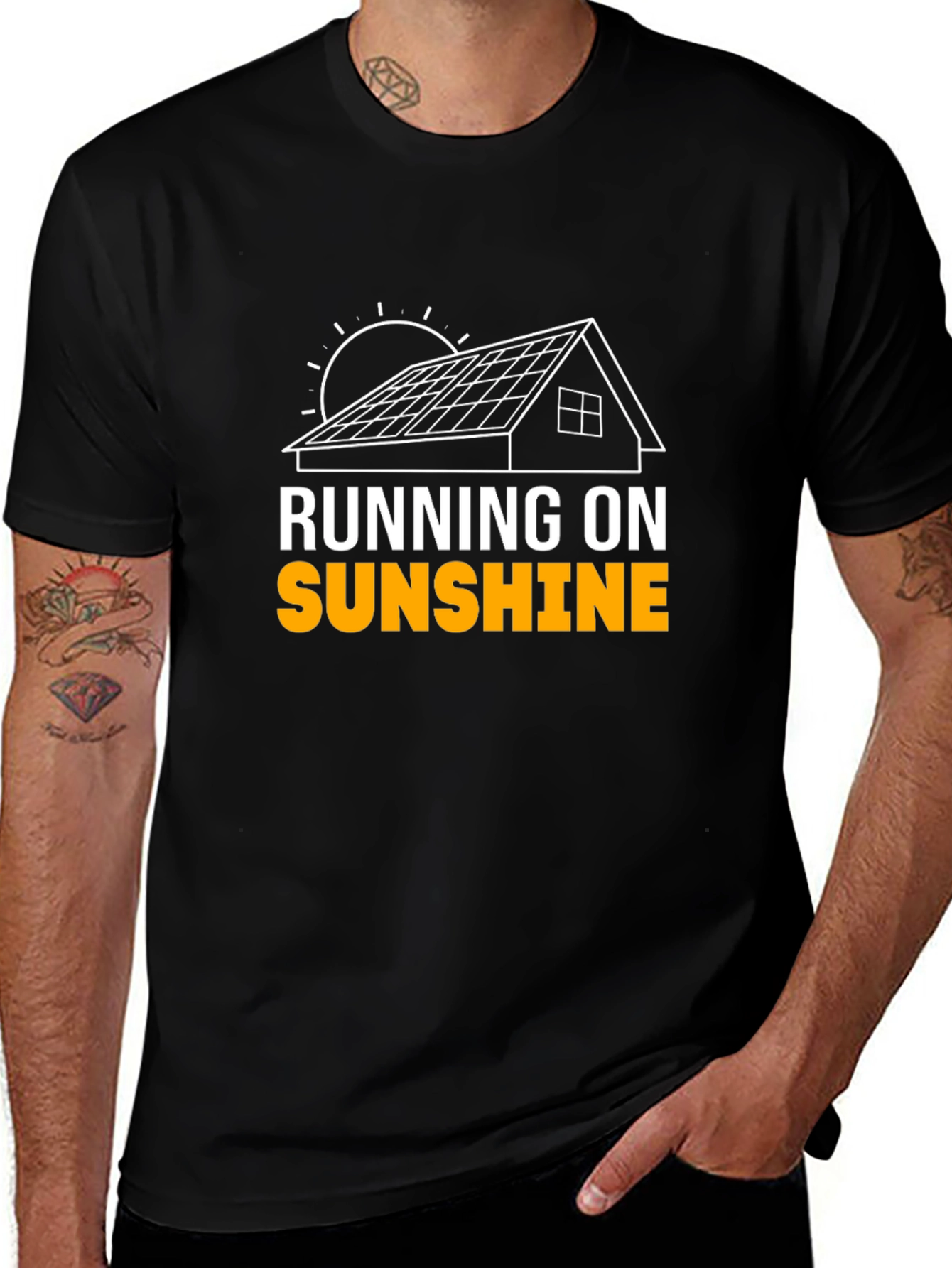 Running on Sunshine T-Shirt - Solar Power Graphic Tee