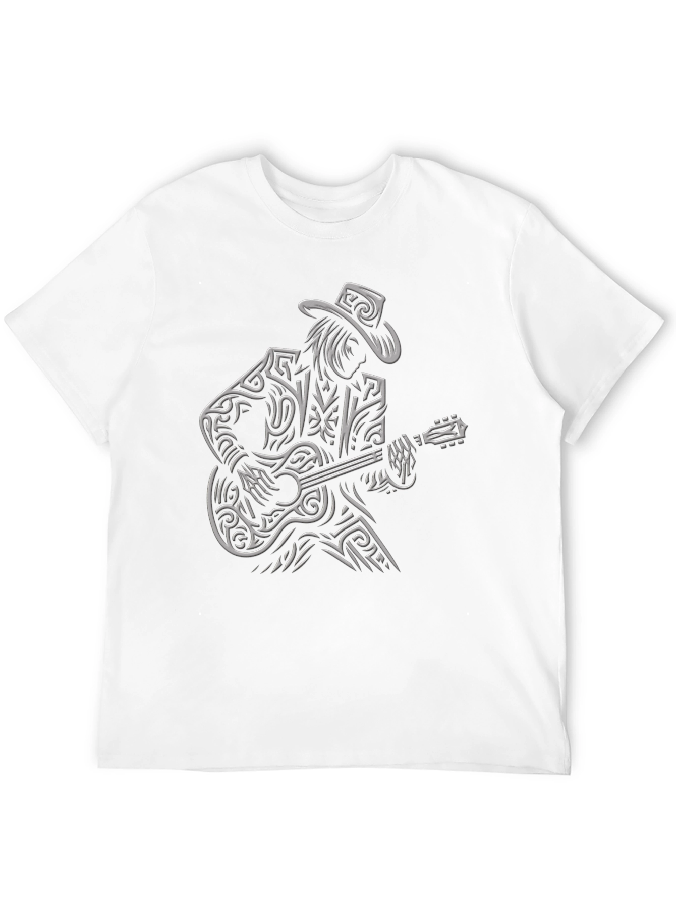 Cool Guitar Player Black T-Shirt