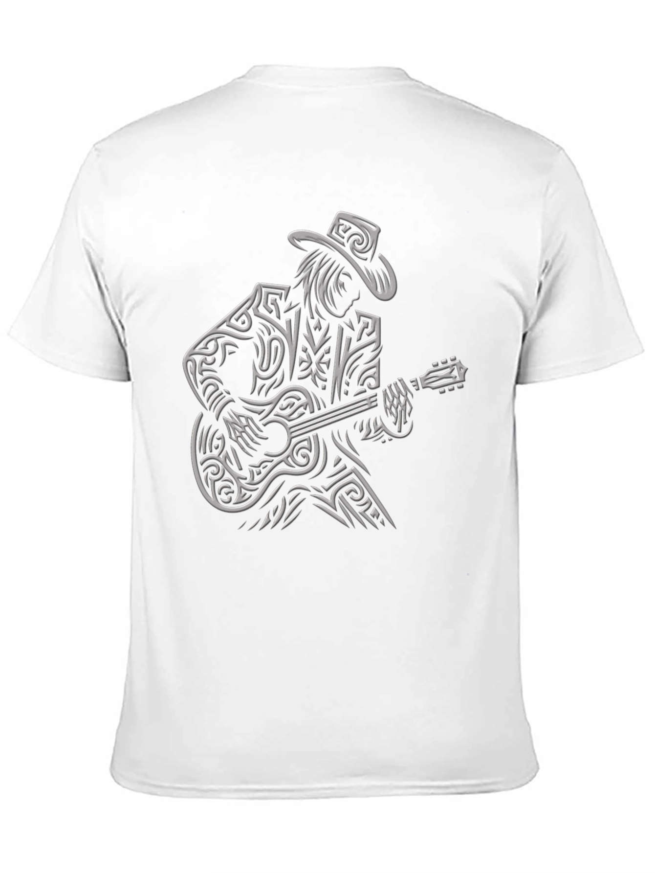 Cool Guitar Player Black T-Shirt