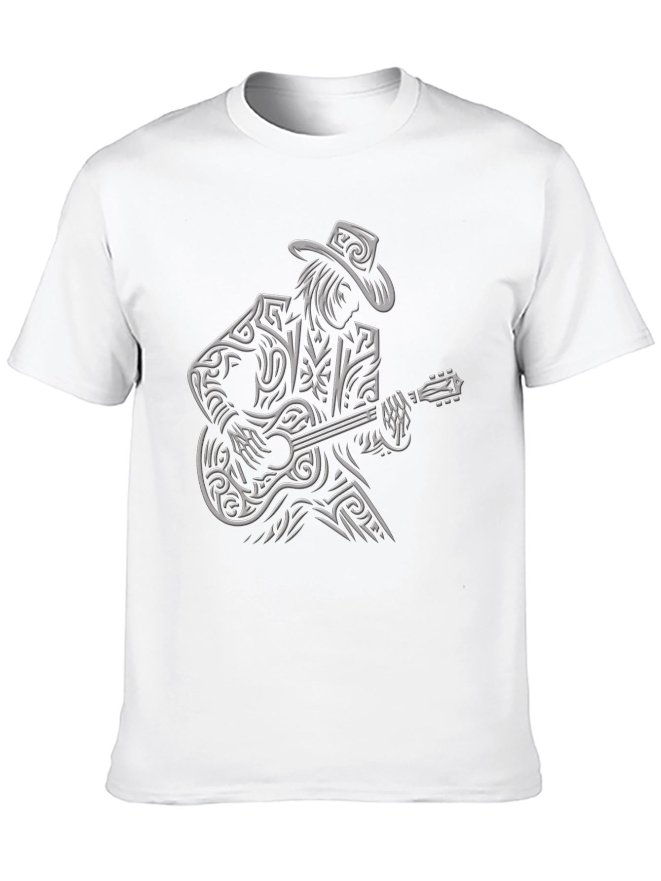 Cool Guitar Player Black T-Shirt