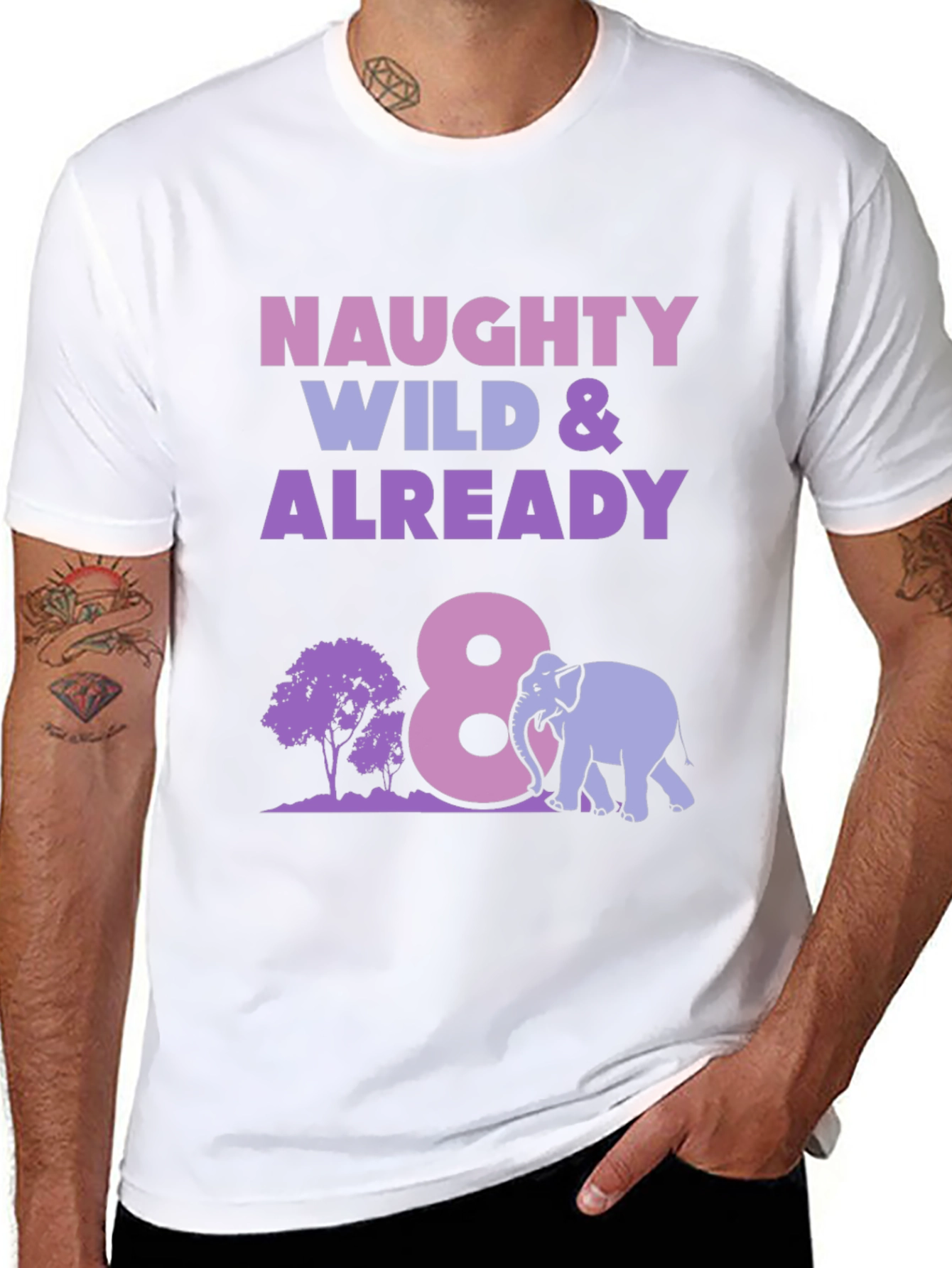 Naughty Wild & Already 8th Birthday Shirt