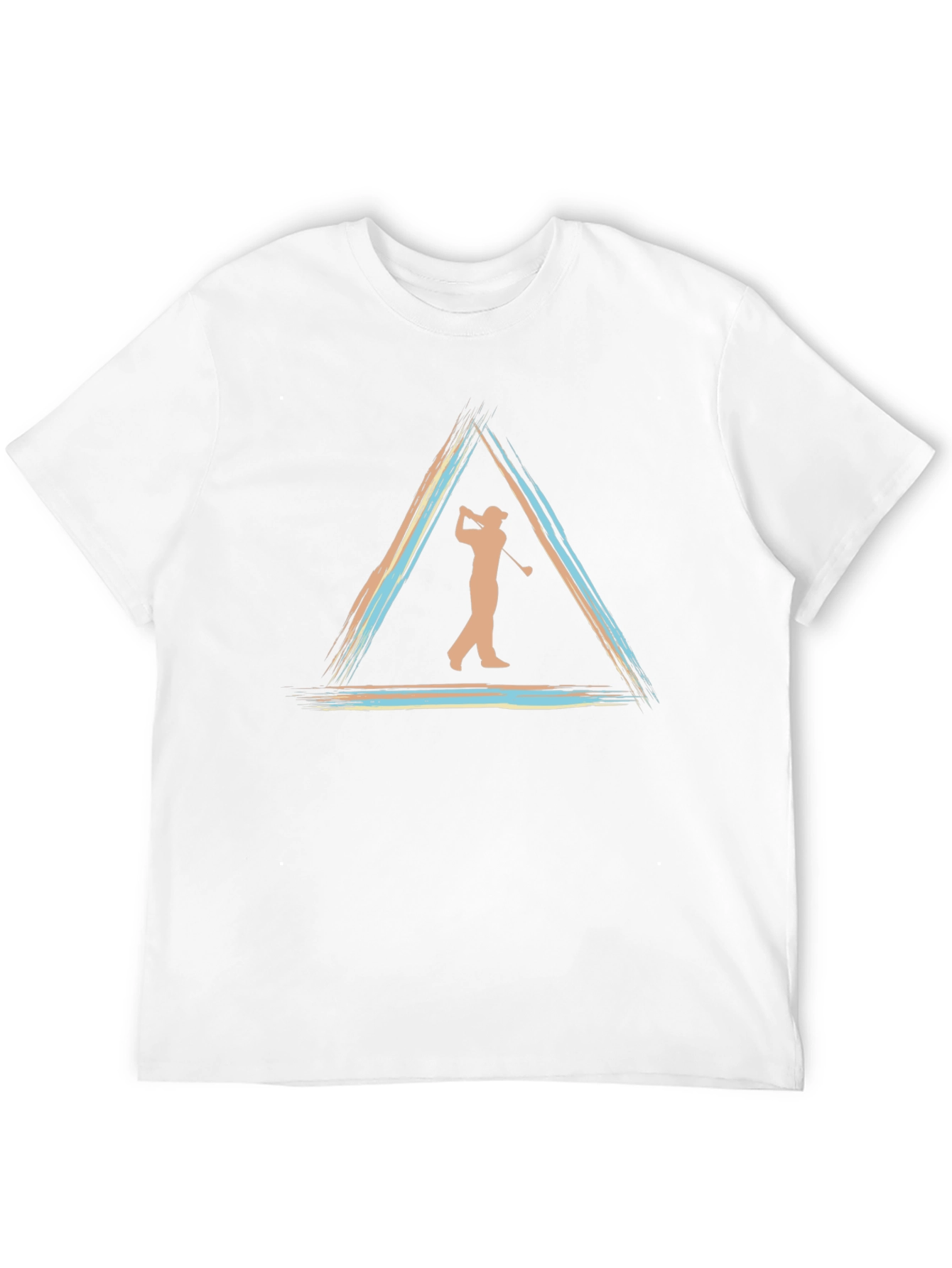Golf Silhouette Tee - Triangle Design