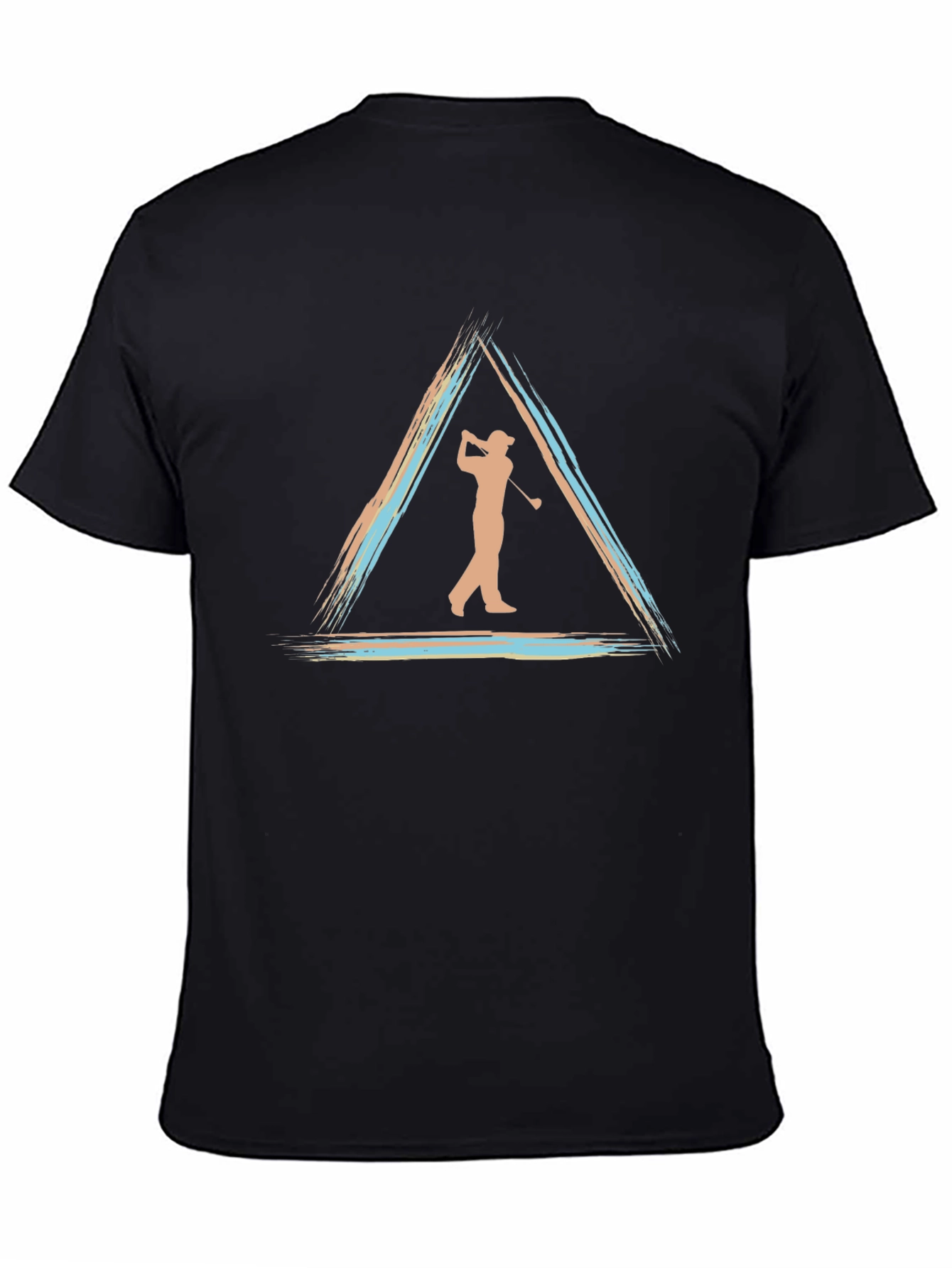 Golf Silhouette Tee - Triangle Design