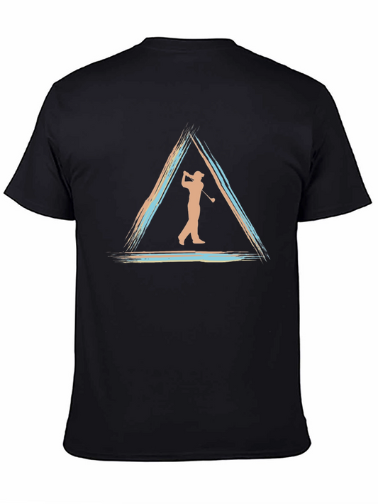 Golf Silhouette Tee - Triangle Design