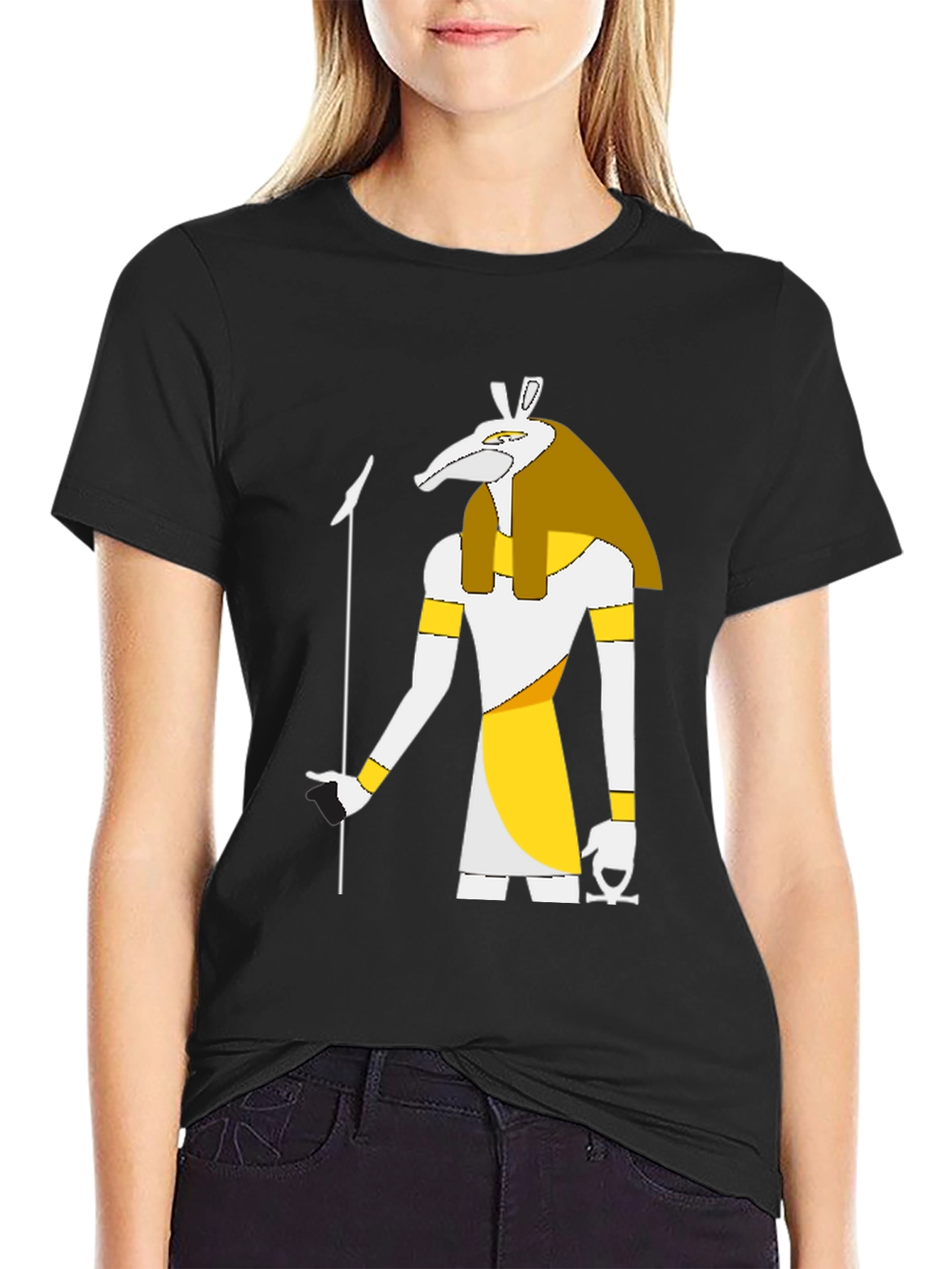 Anubis Graphic T-Shirt - Egyptian God Style