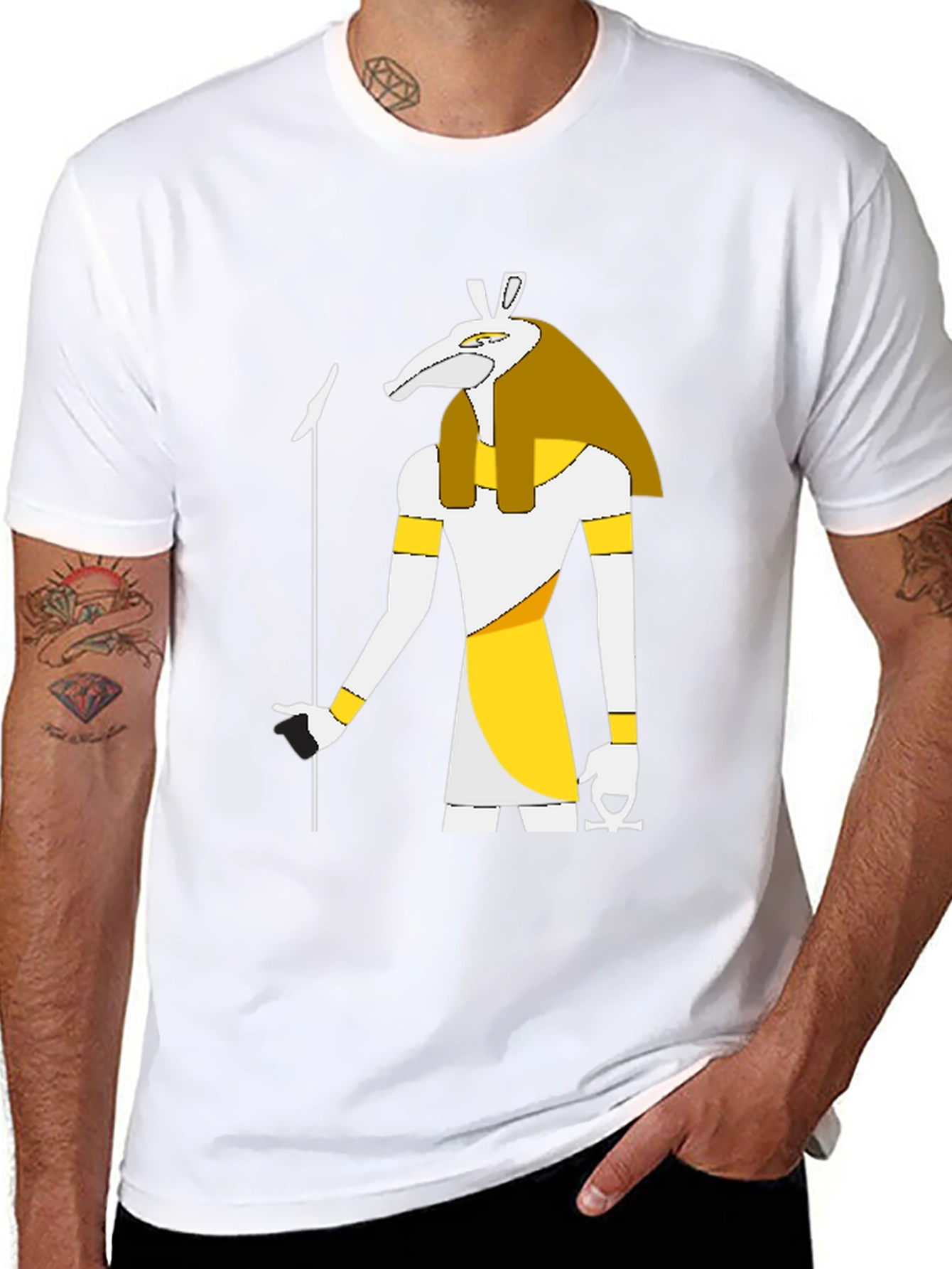 Anubis Graphic T-Shirt - Egyptian God Style
