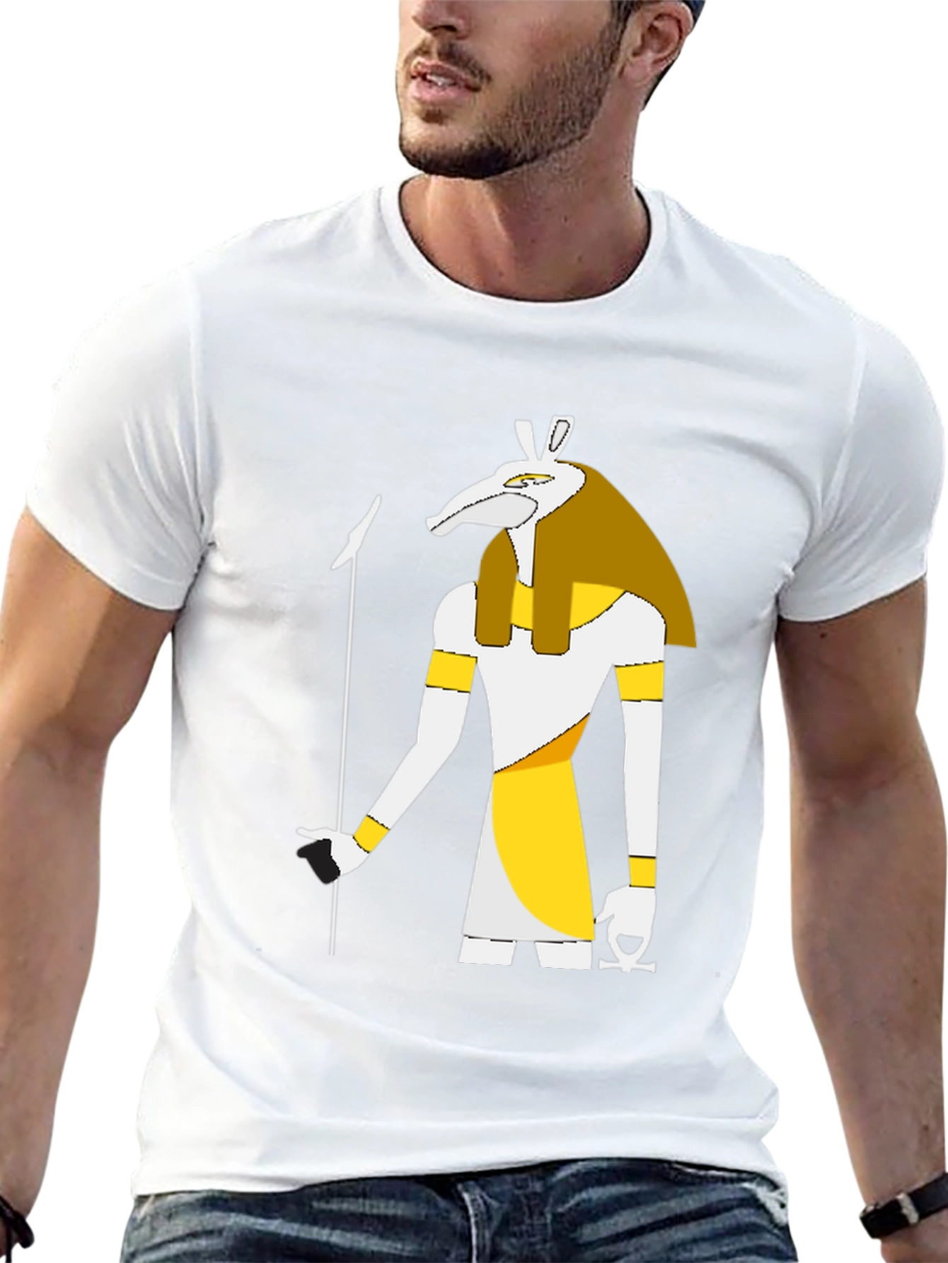 Anubis Graphic T-Shirt - Egyptian God Style