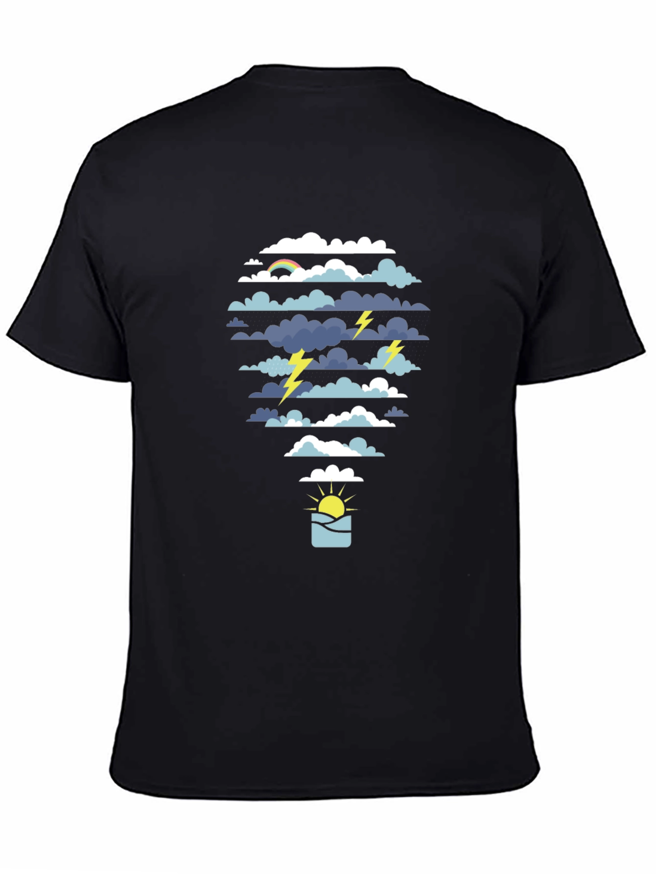 Weather Graphic Black T-Shirt