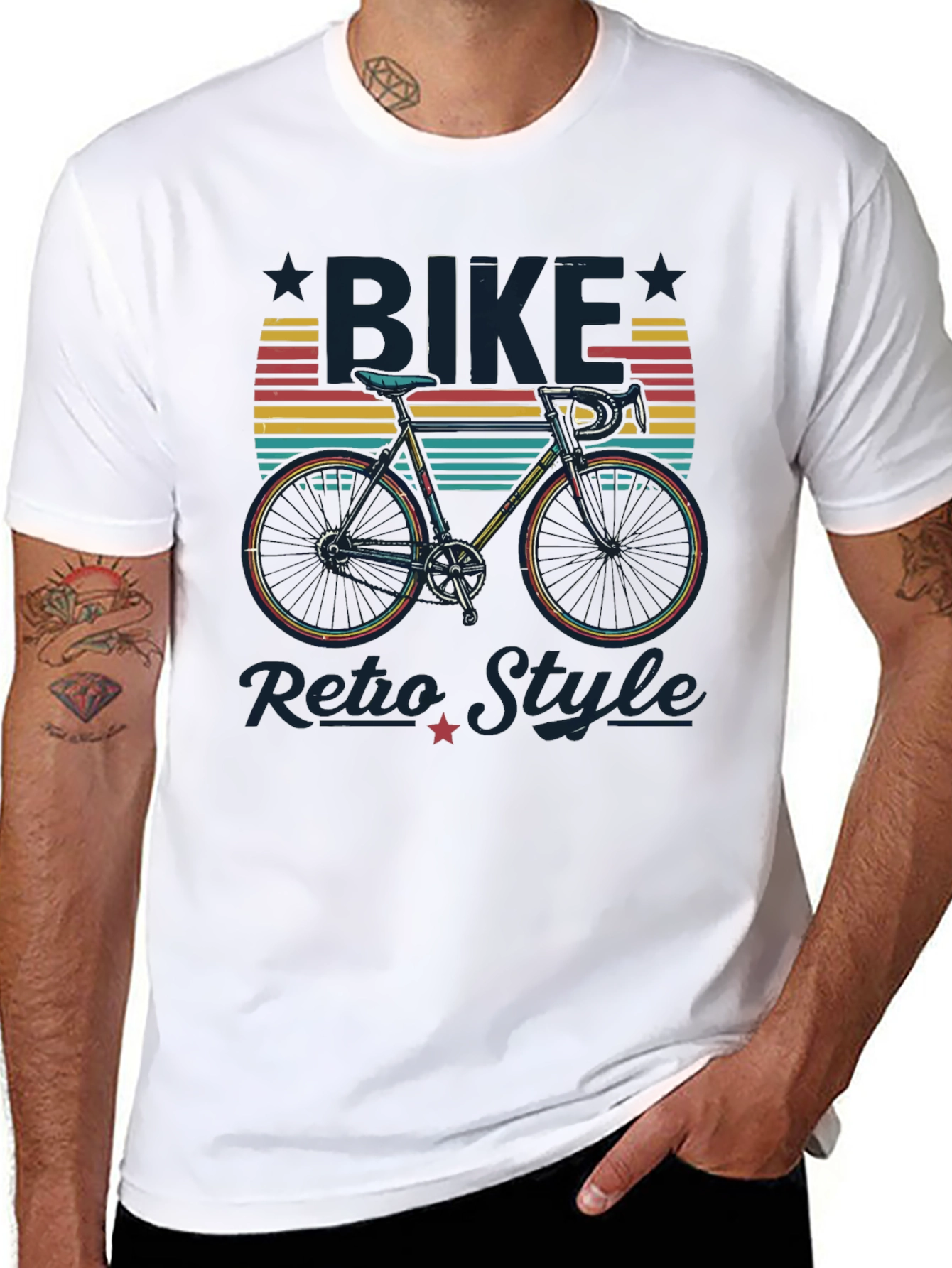 Retro Bike Style Graphic Tee