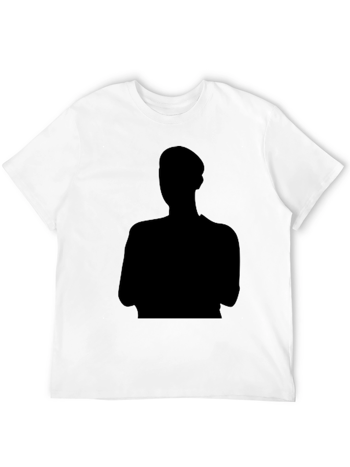 Black T-Shirt with Silhouette Graphic