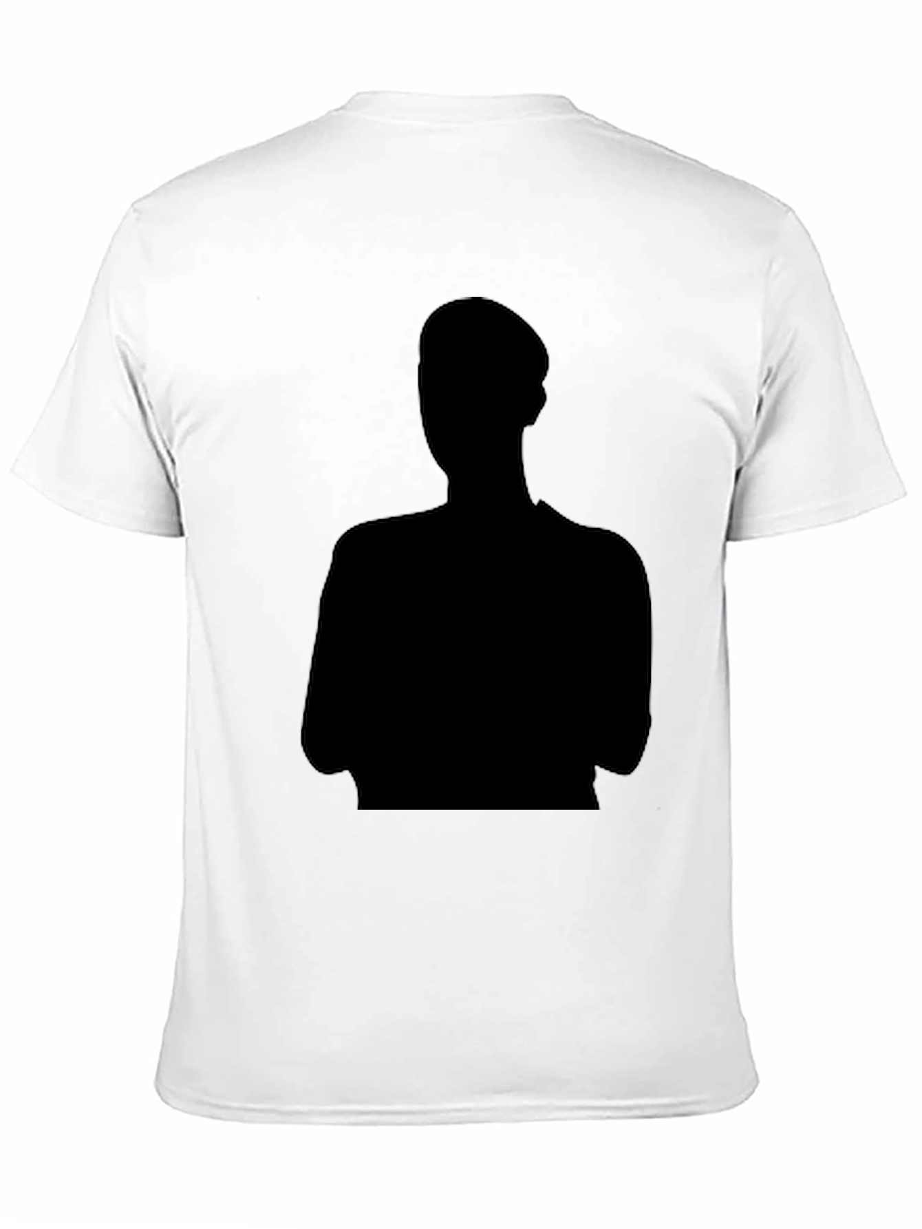 Black T-Shirt with Silhouette Graphic
