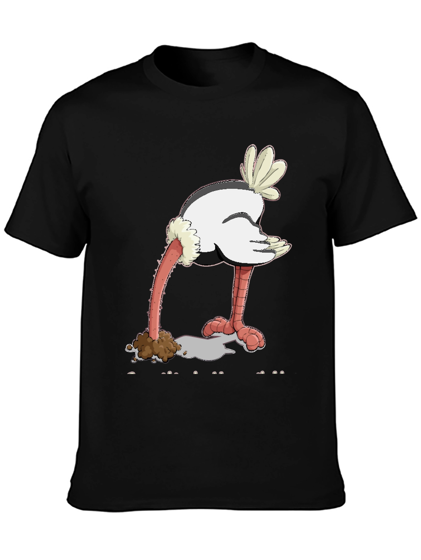 Ostrich Head in Sand Graphic Tee