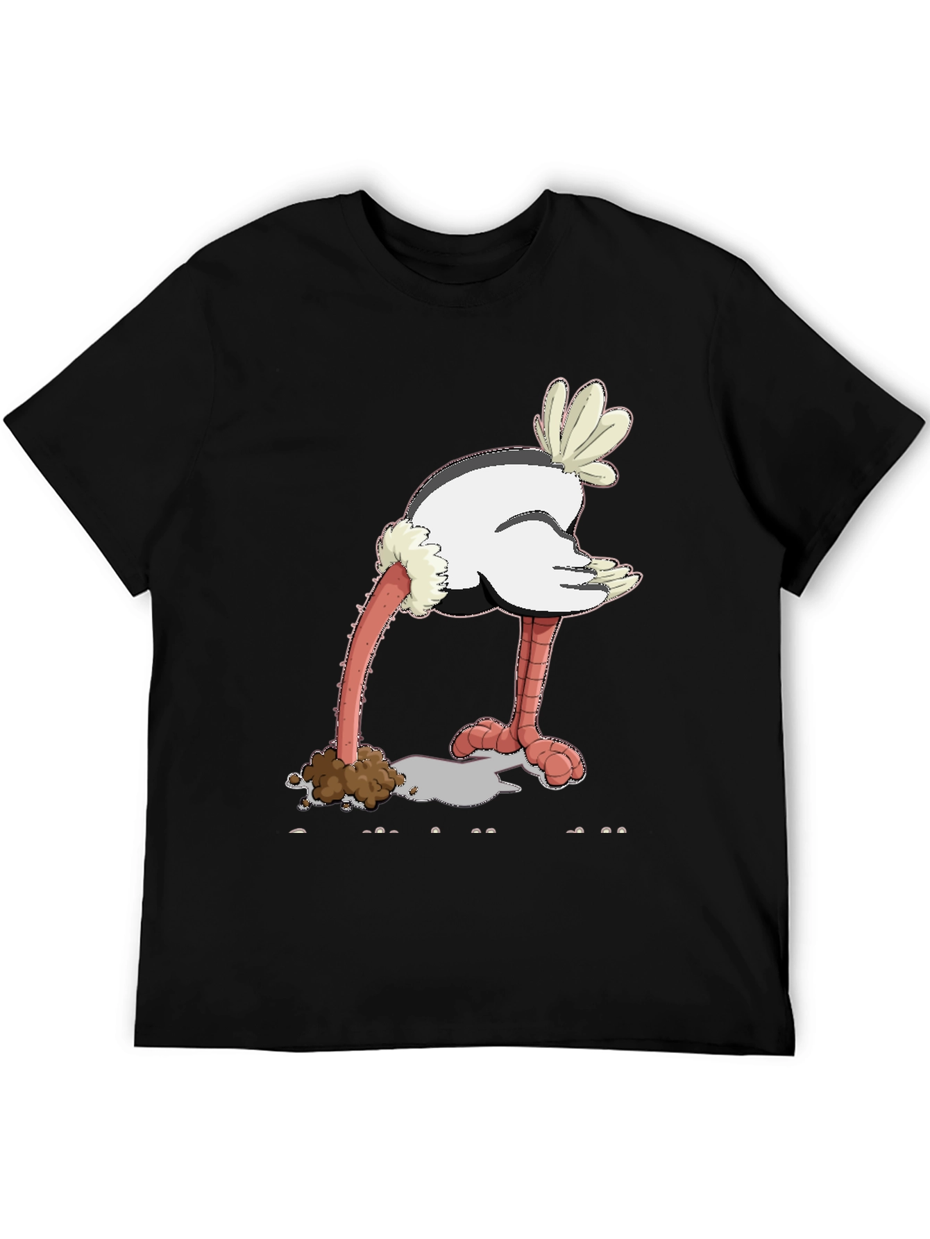 Ostrich Head in Sand Graphic Tee